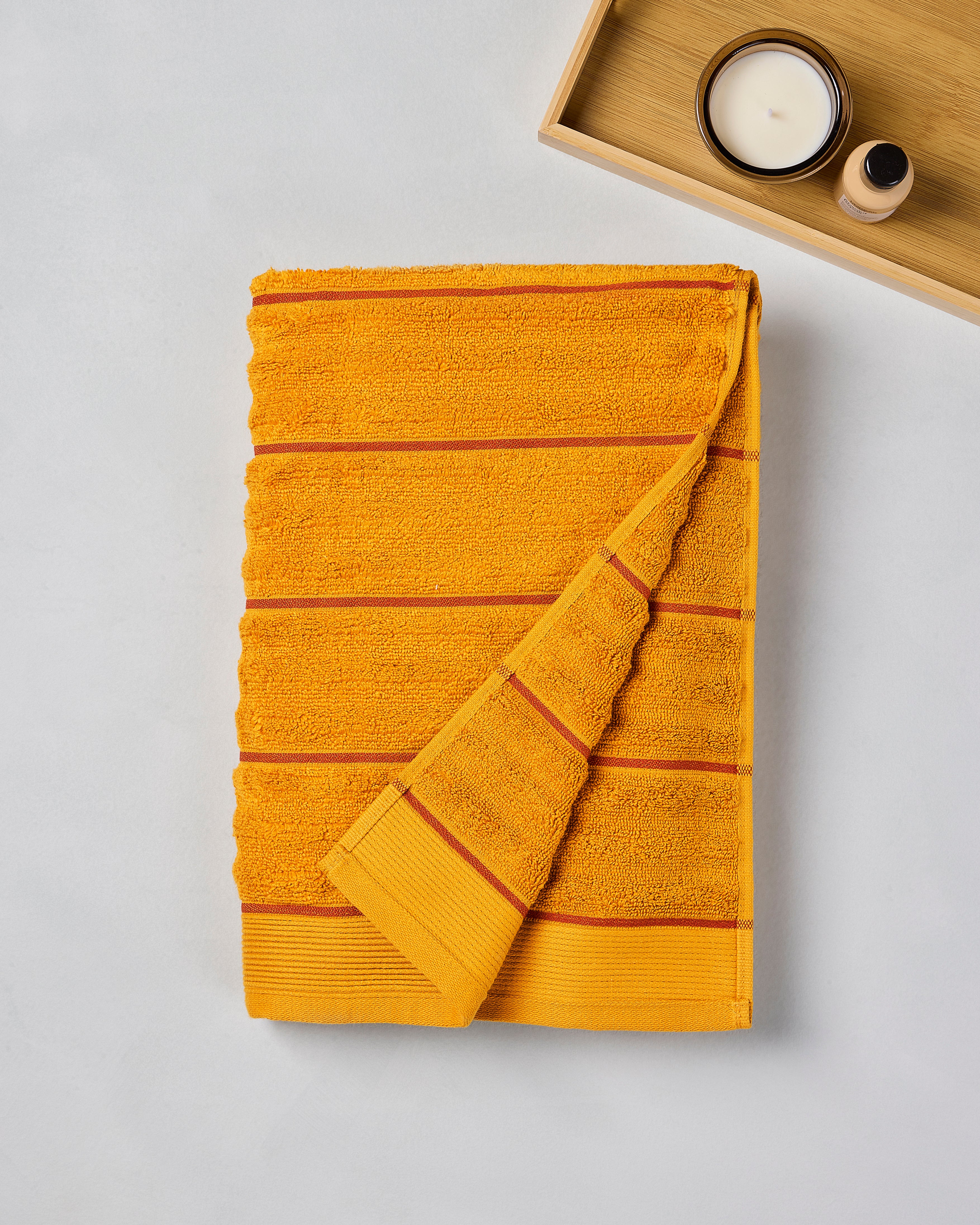 Elite Collection, Plush Quickdry | Bath Towel | 550 GSM - Sunflower Yellow by Himeya