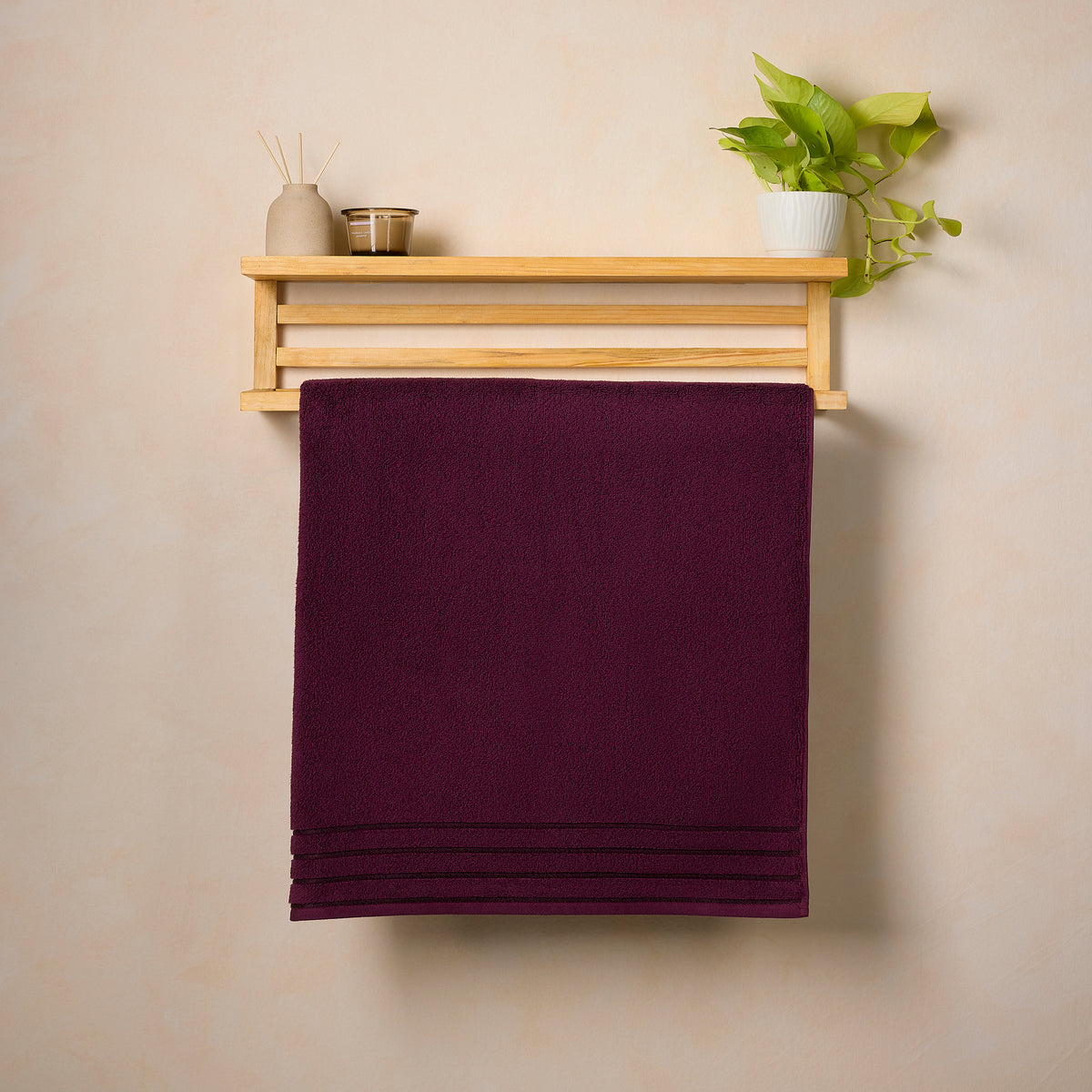 Gold Collection | Hand Towel | 650 GSM | Wine