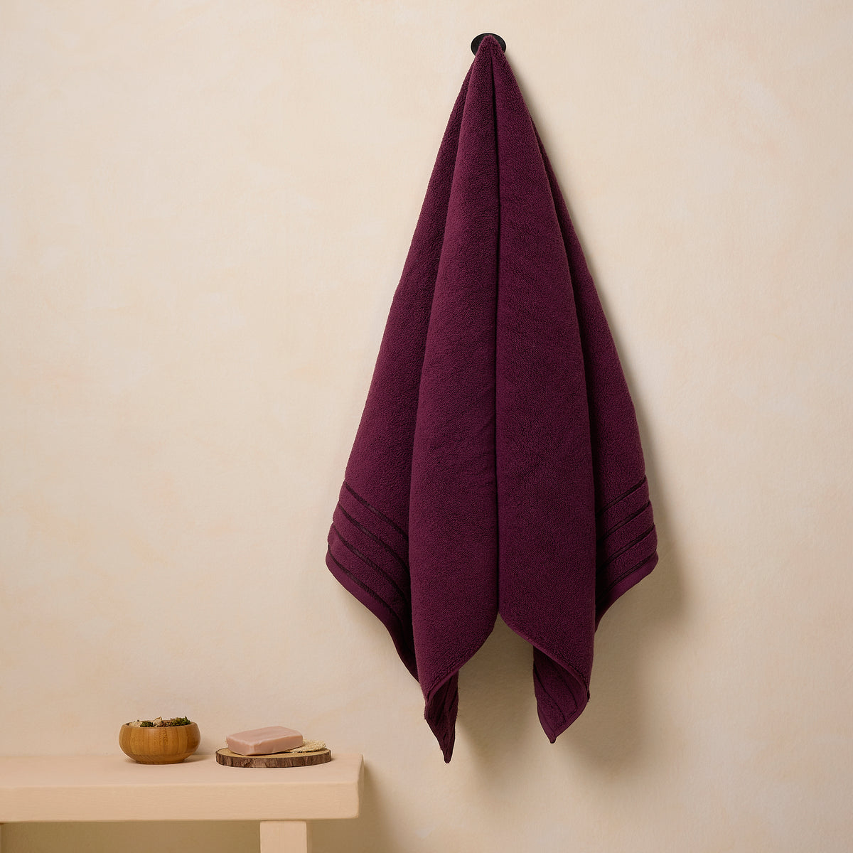 Gold Collection | Hand Towel | 650 GSM | Wine