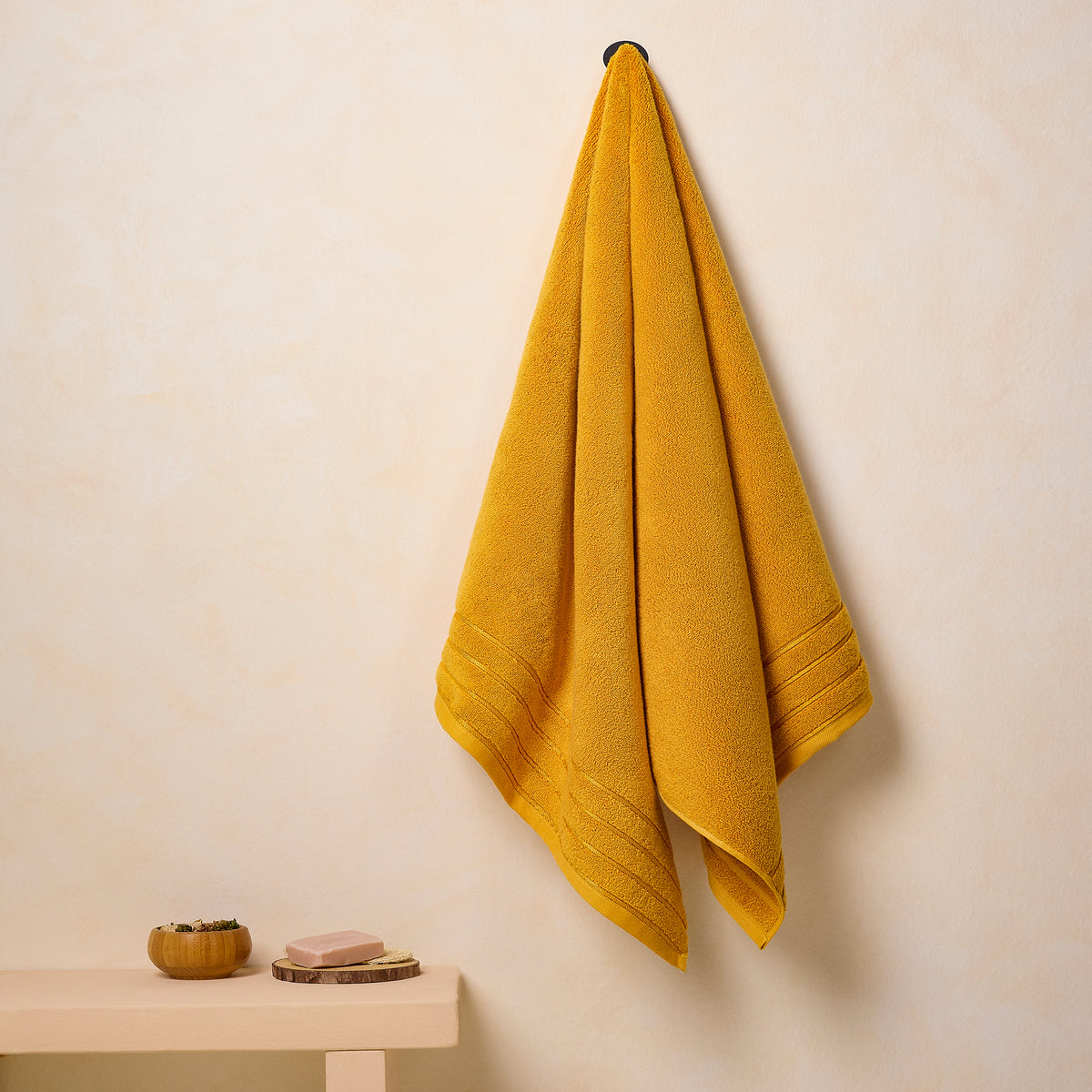 Gold Collection | Hand Towel | 650 GSM | Golden Yellow