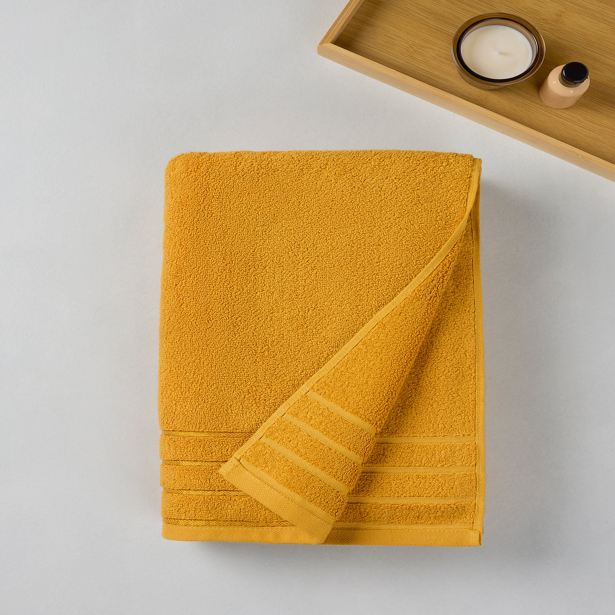 Gold Collection | Hand Towel | 650 GSM | Golden Yellow