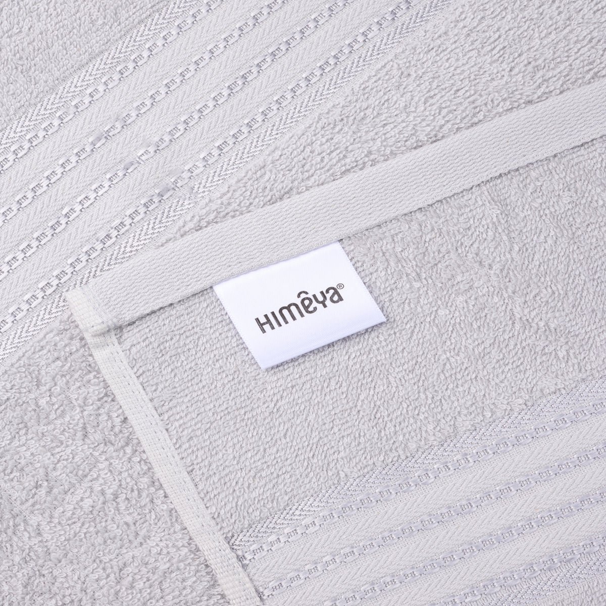 Classic Cotton|Bath Towel (Pack of 2) |380 GSM | Grey