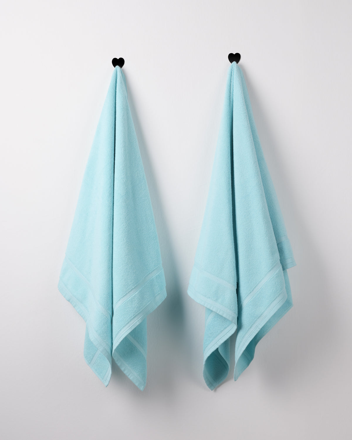 Zero Twist Cotton | Bath Towel (Pack of 2) | 350 GSM | Aqua