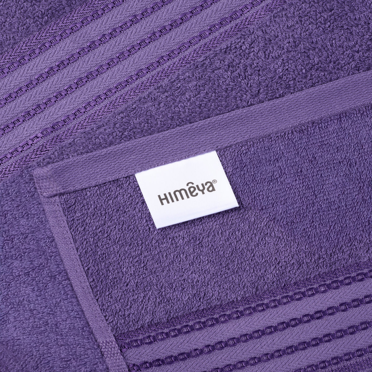 Classic Cotton|Bath Towel (Pack of 2) |380 GSM | Purple