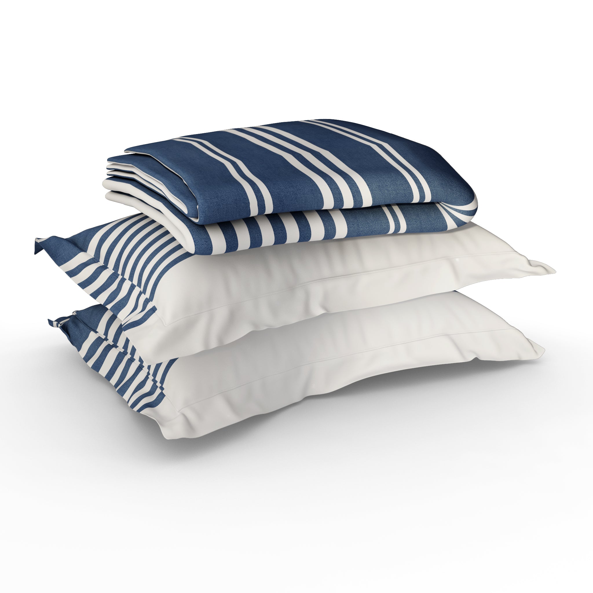 Exclusive Collection, Denim Corner | Printed Double Bedsheet Set | 144 TC Cotton - Marine Stride by Himeya