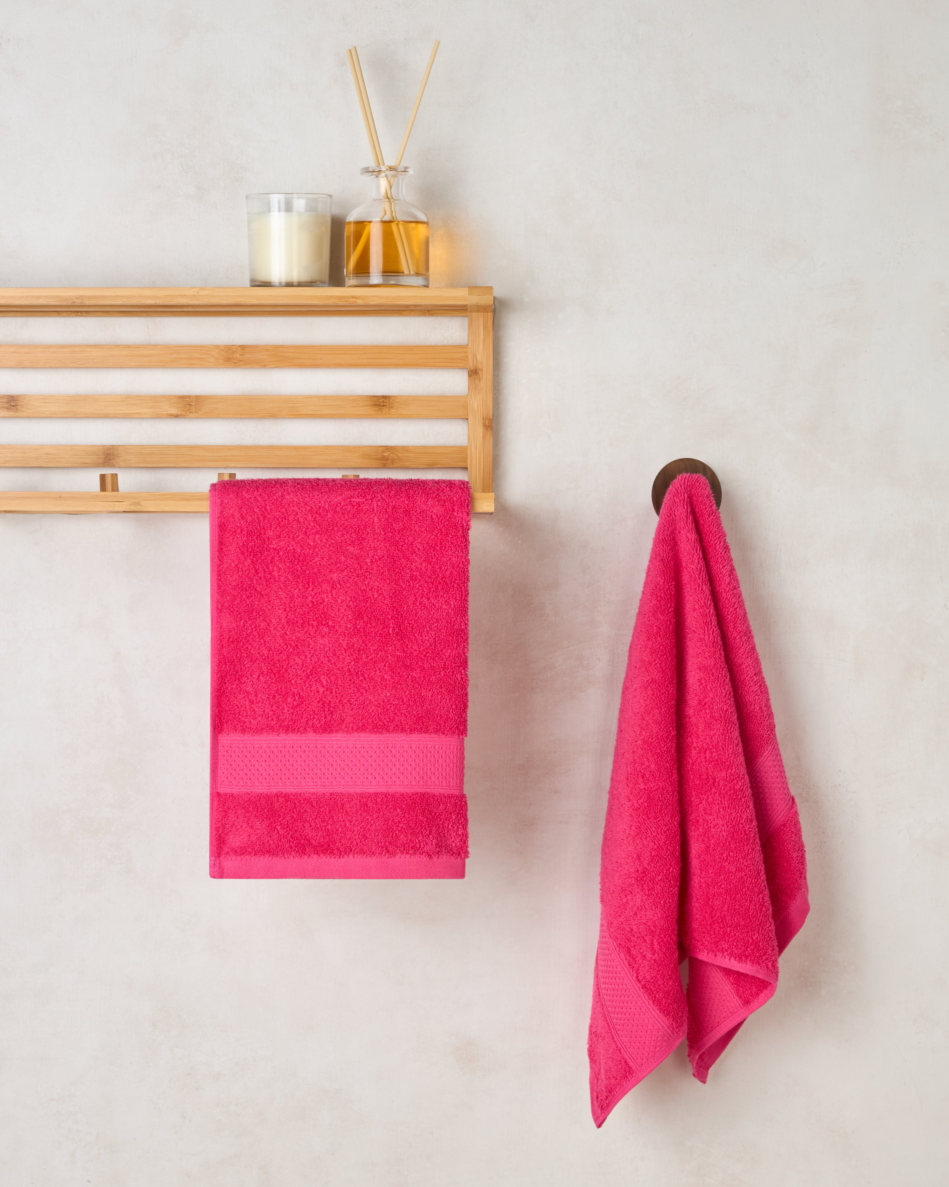 The Elite Collection | Hand Towel | 450 GSM Pack of 2 | Sorbet Pink