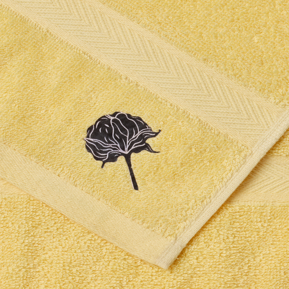 Elite Collection | Hand Towel(pack of 2) | 580 GSM | Yellow
