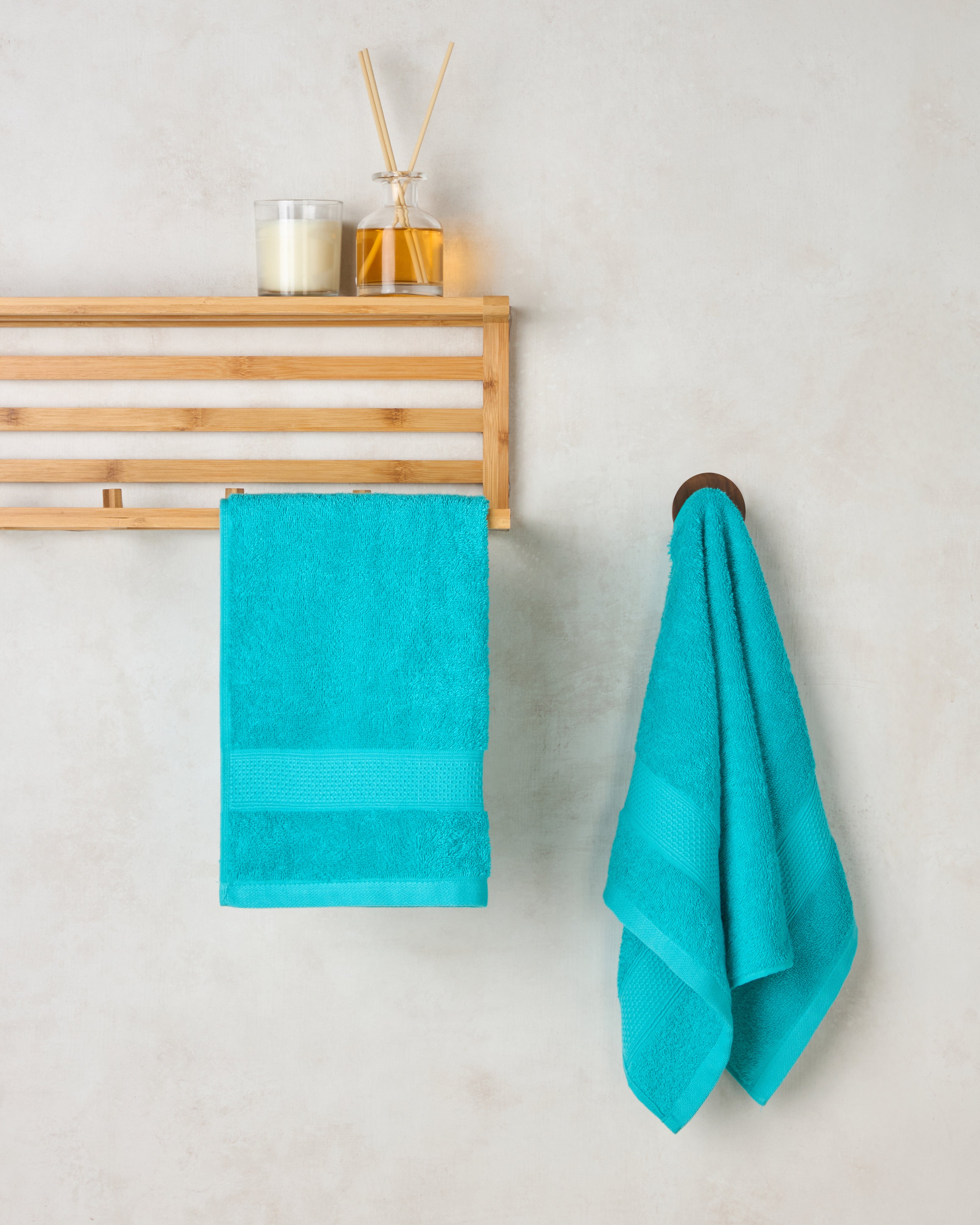 The Elite Collection | Hand Towel | 450 GSM Pack of 2 | Turquoise