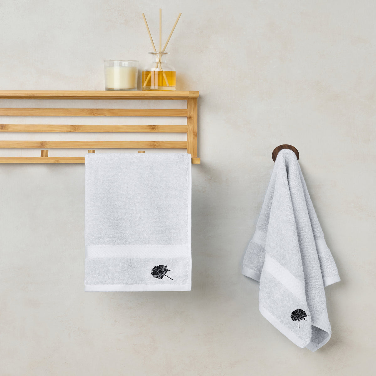 Elite Collection | Hand Towel(pack of 2) | 580 GSM | White