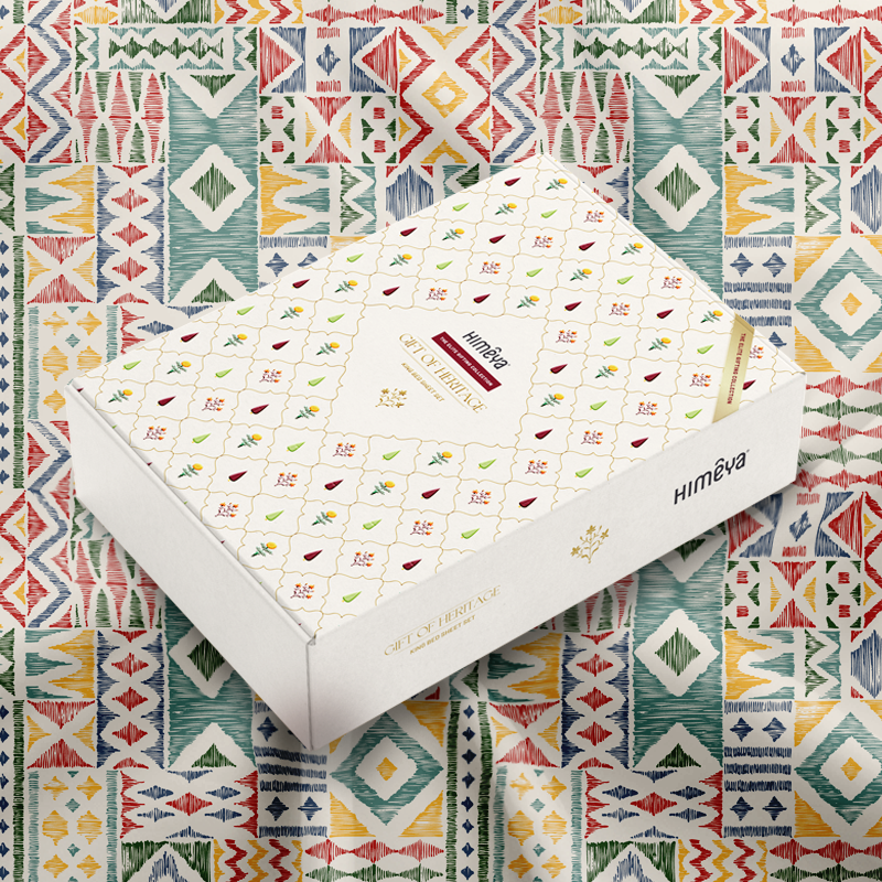 The Gifting Collection | King Bedsheet Set | 210 TC Cotton | Multi Hue