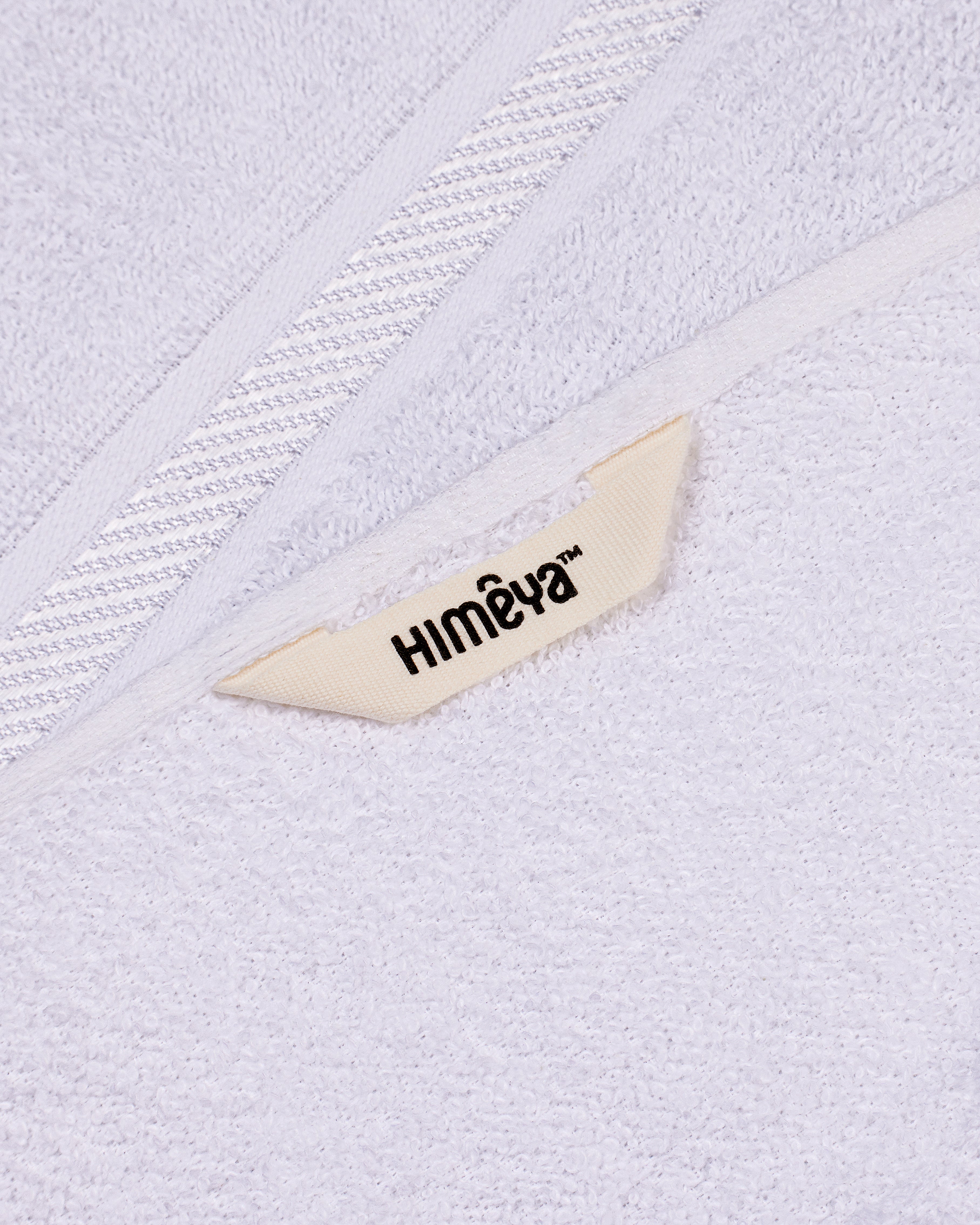 Himeya Comfort Aero Cotton 350 GSM Bath Towel - Powder White