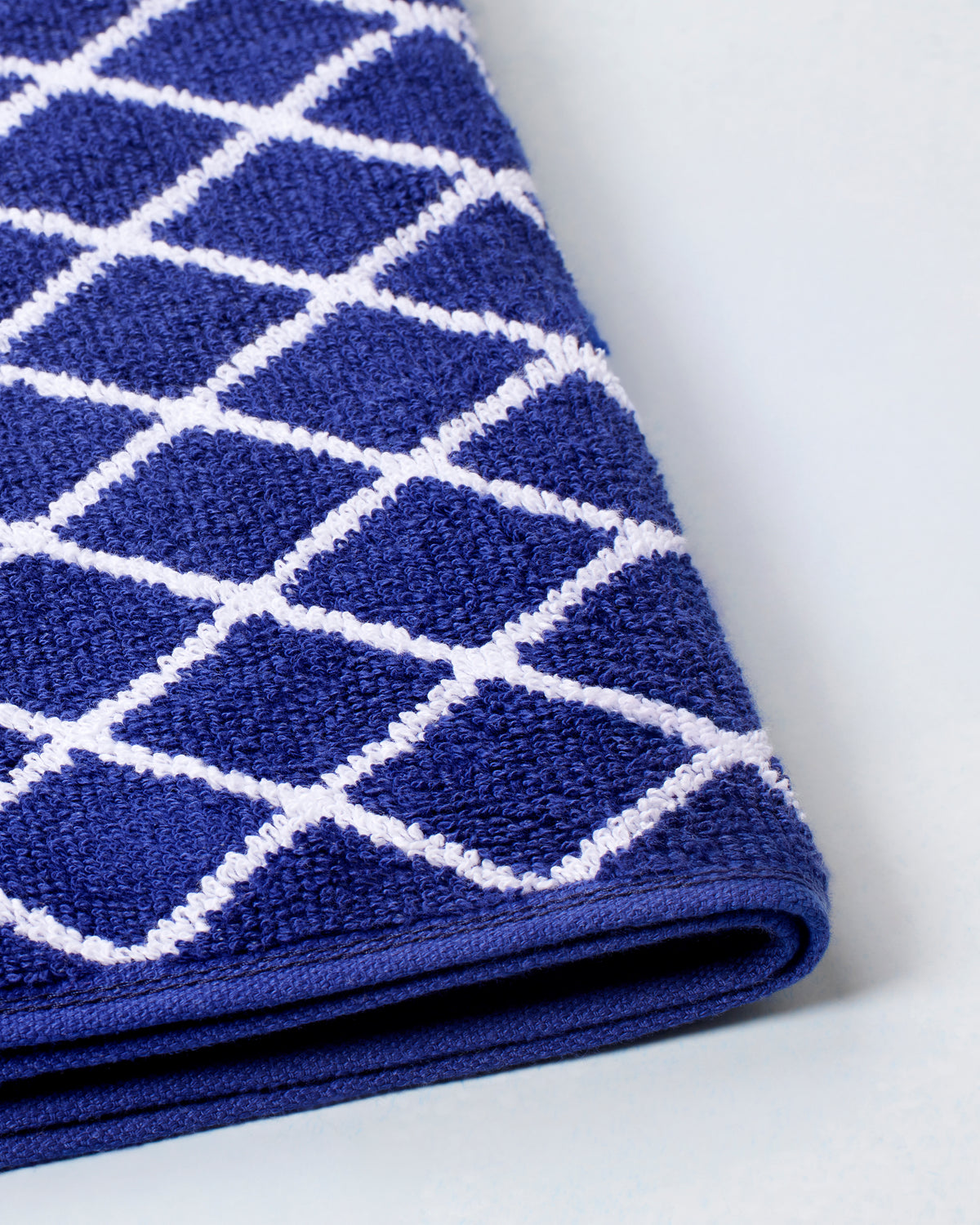Himeya Fashion Lattice 500 GSM Bath Towel - Navy Blue