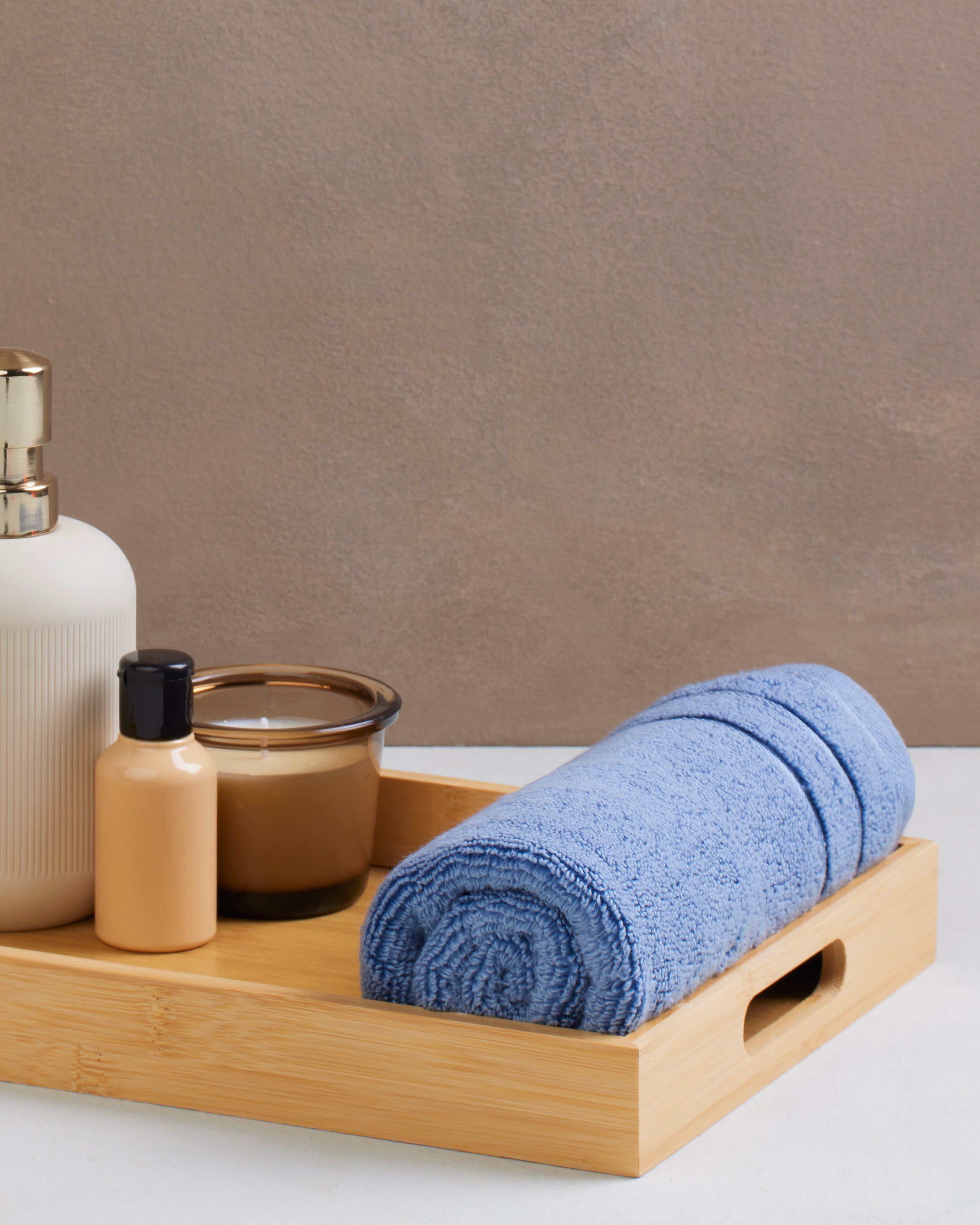 Gold Collection | Hand Towel | 650 GSM | Slate Blue by Himeya