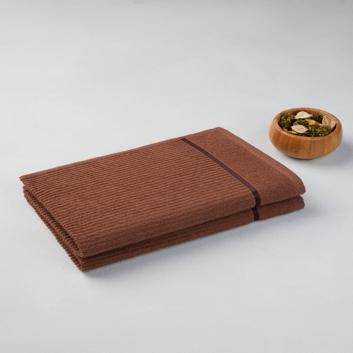 Comfort Collection | Face Towel | 300 GSM(Pack of 4)| Brown