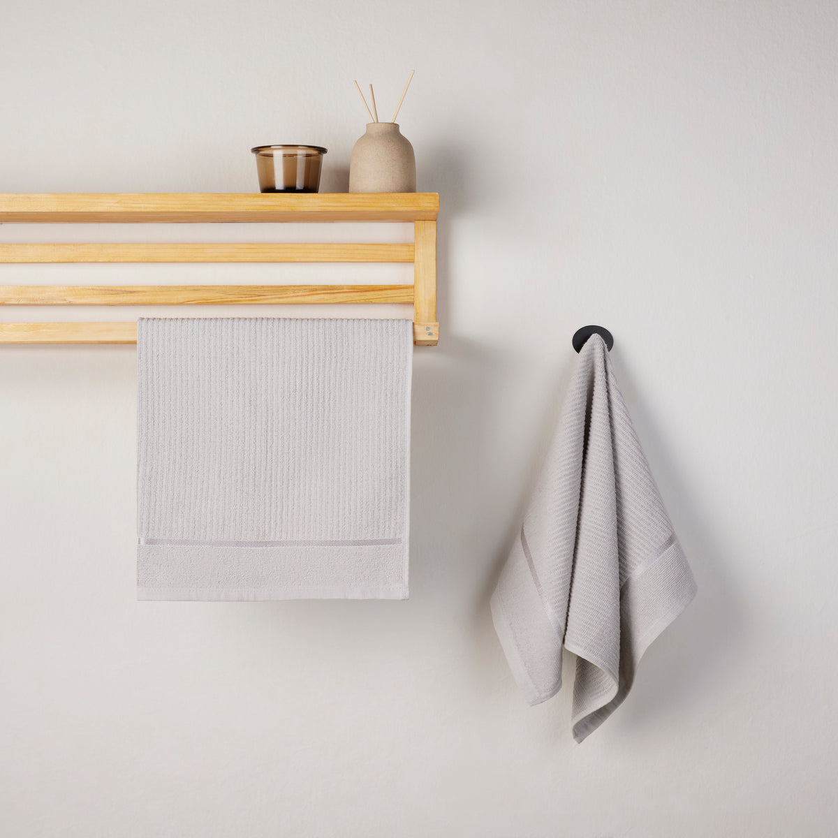 Comfort Collection | Face Towel | 300 GSM(Pack of 4)| Grey