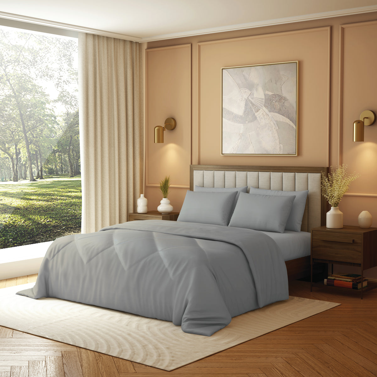 Elite Collection, Elements | Double Comforter | 190 TC Cotton - Indian Hornbill - by Himeya