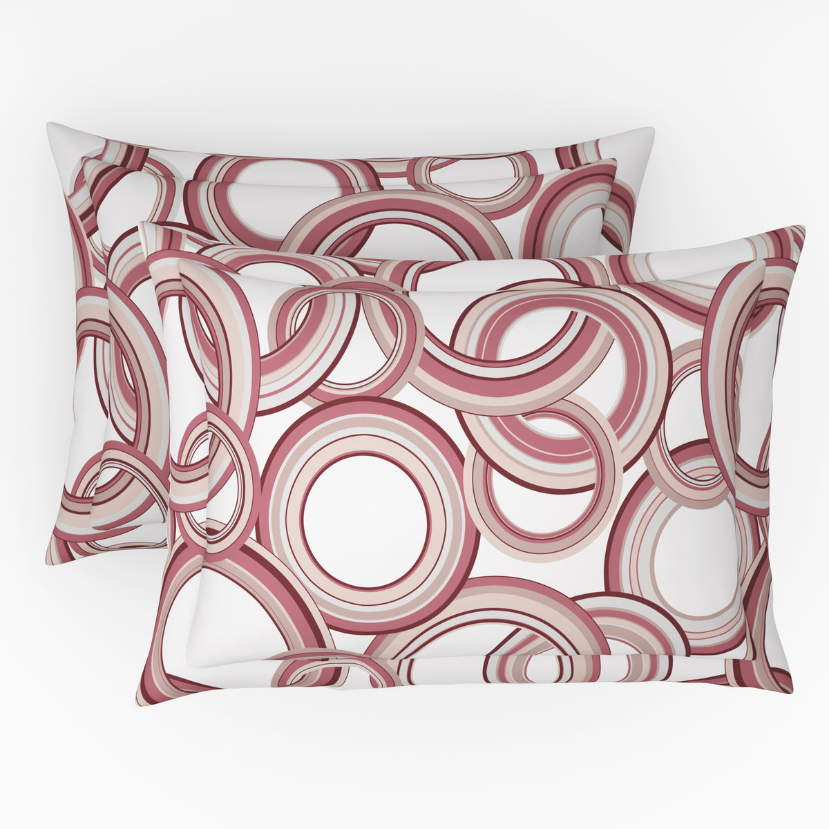 The Comfort Collection | Printed King Bedsheet Set | 120 TC Cotton | Terracotta Red