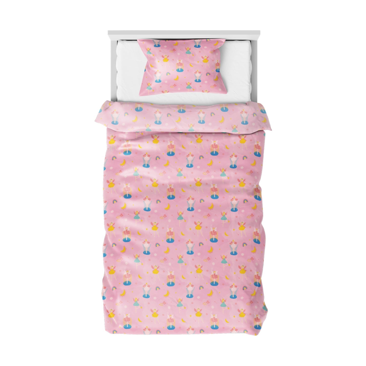 The Play Collection | Printed Double Bedsheet Set | 180 TC Cotton | Fairy Land