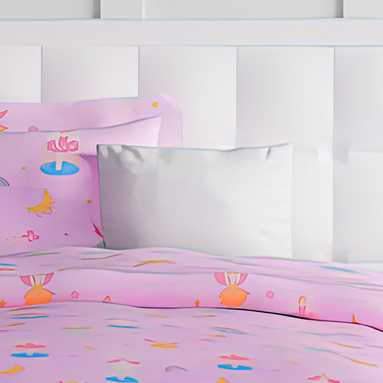 The Play Collection | Printed Double Bedsheet Set | 180 TC Cotton | Fairy Land