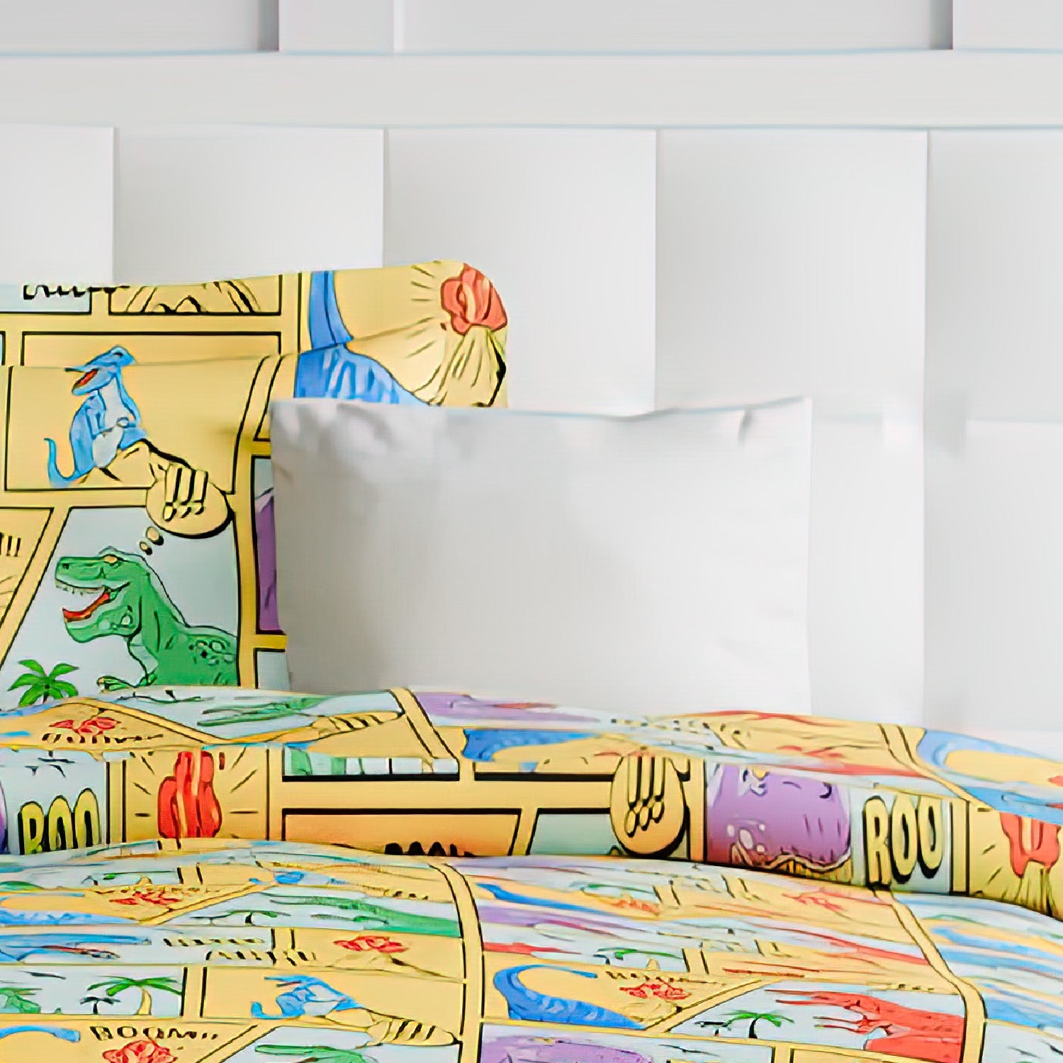 The Play Collection | Printed Double Bedsheet Set | 180 TC Cotton | Roar