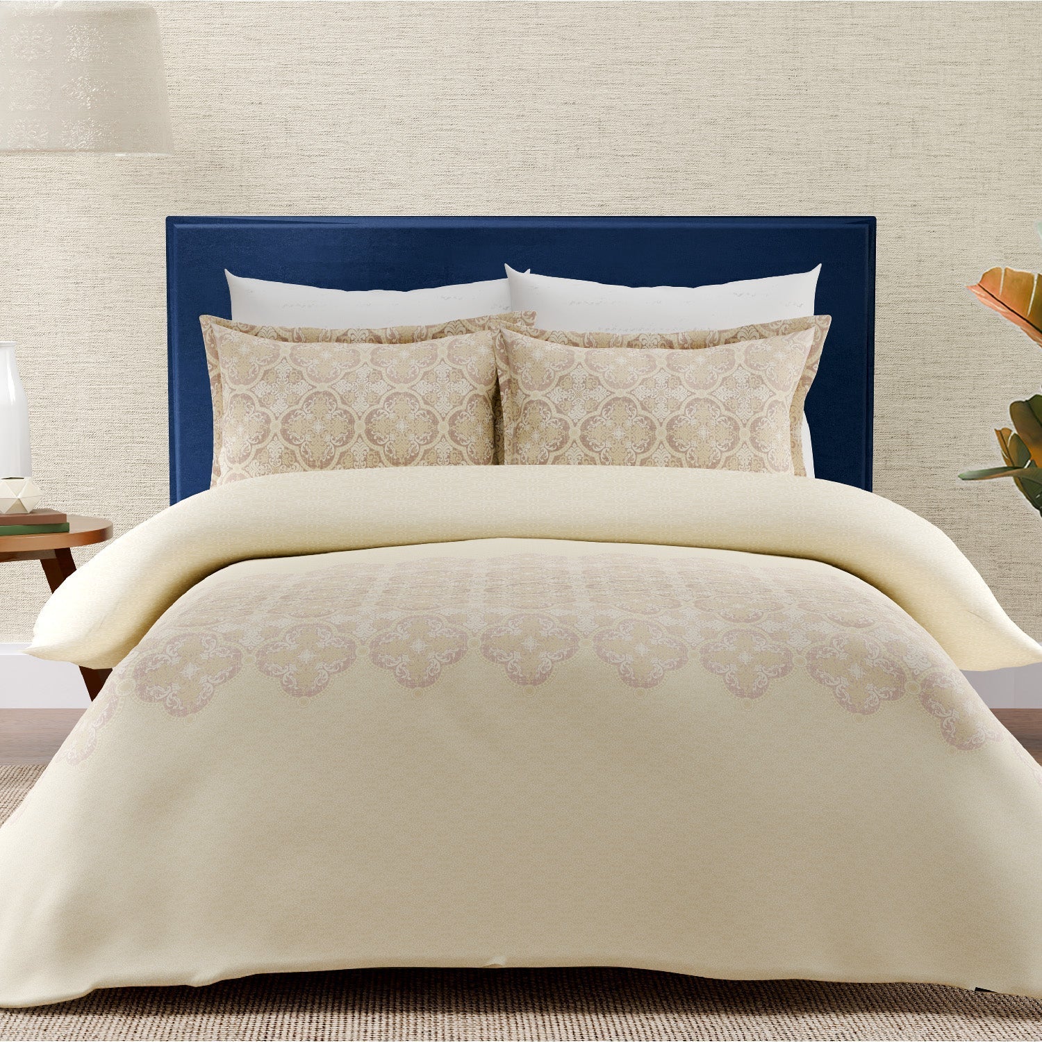 Himeya 100% Cotton Royale 300 TC King Size Sheet Set - Bronze