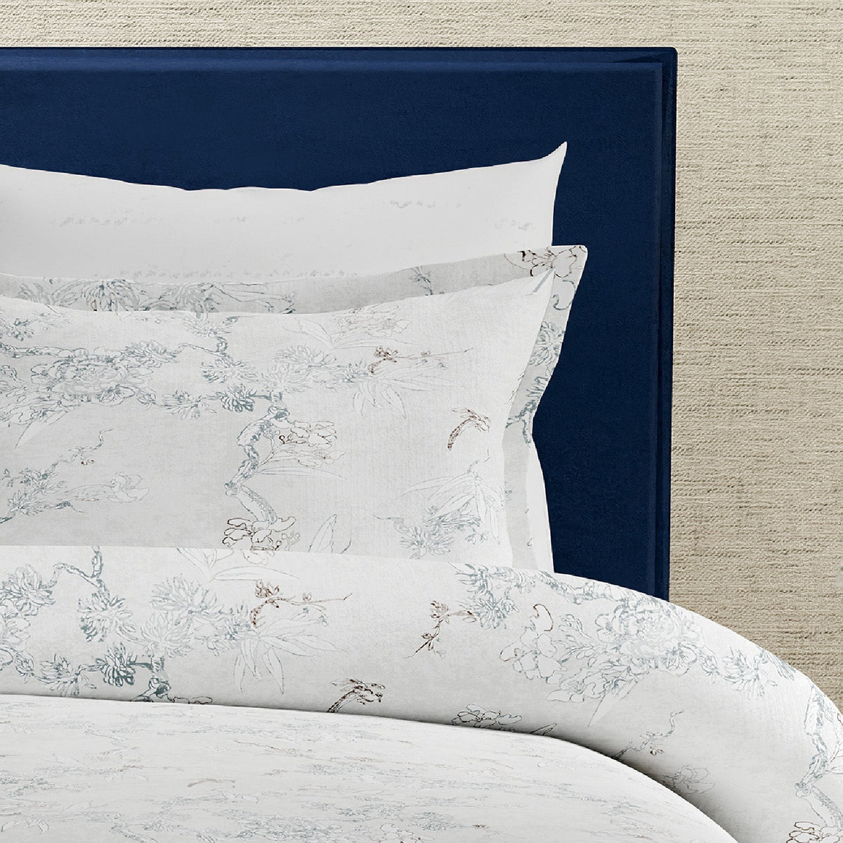 The Royale Collection | King Bedsheet Set | 300 TC Cotton | Cloud Gray