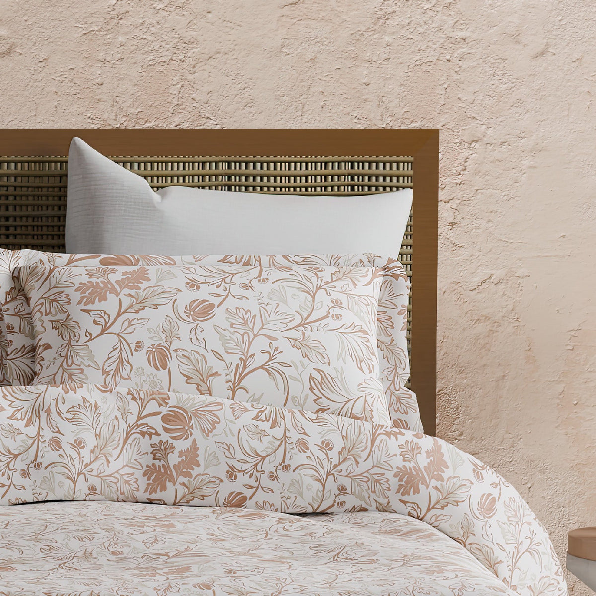 The Elite Collection | Printed King Bedsheet Set | 180 TC Cotton  | Gold Rust