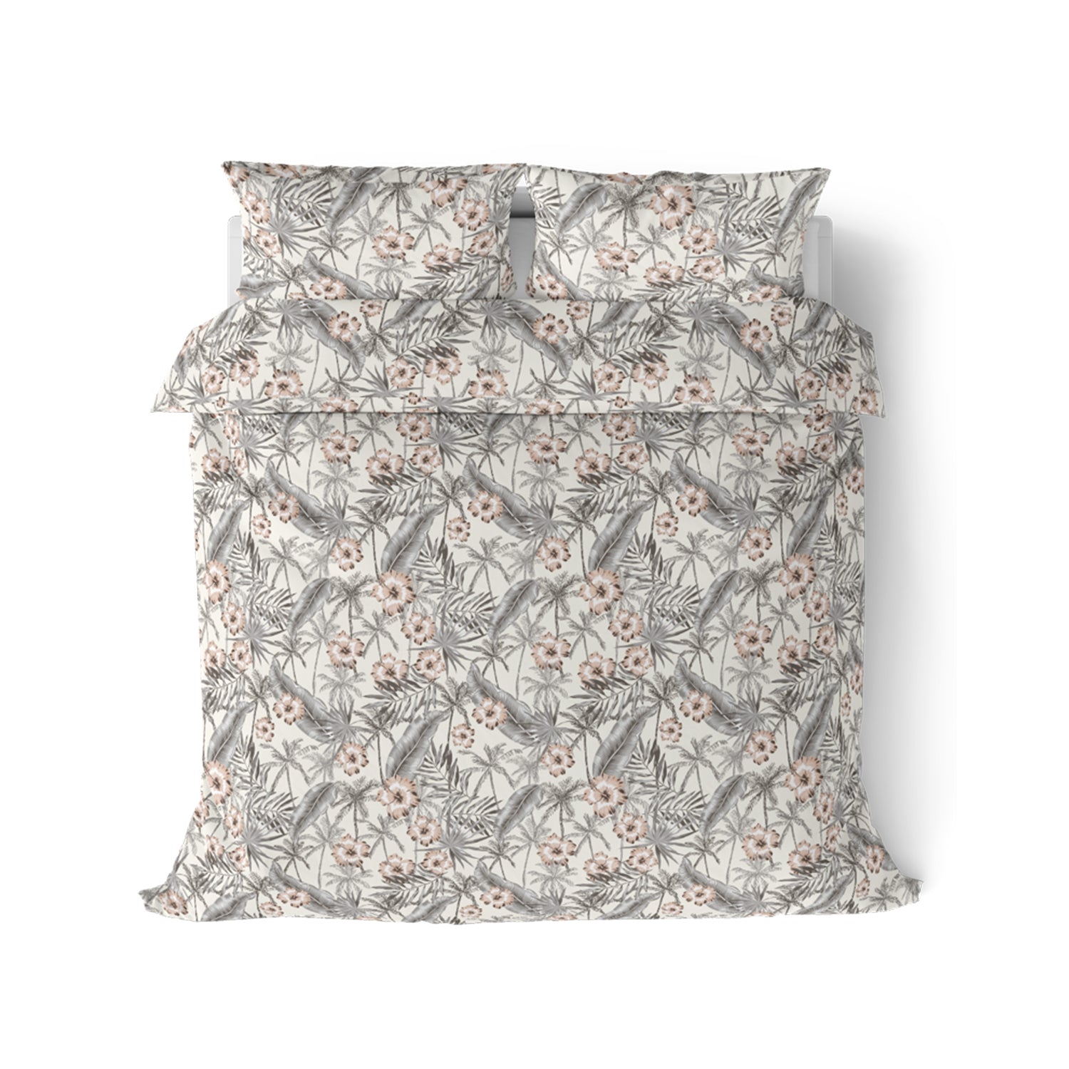 Elite Collection, Botanical Wonder | Printed King Bedsheet Set | 180 TC Cotton -Latte  by Himeya