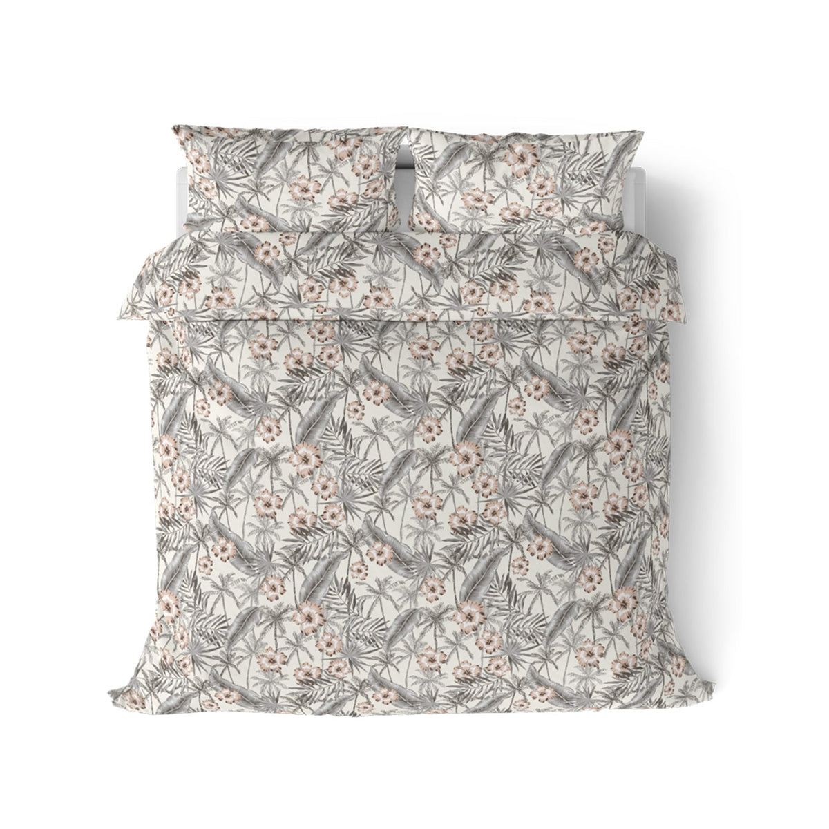 The Elite Collection | Printed King Bedsheet Set | 180 TC Cotton | Latte
