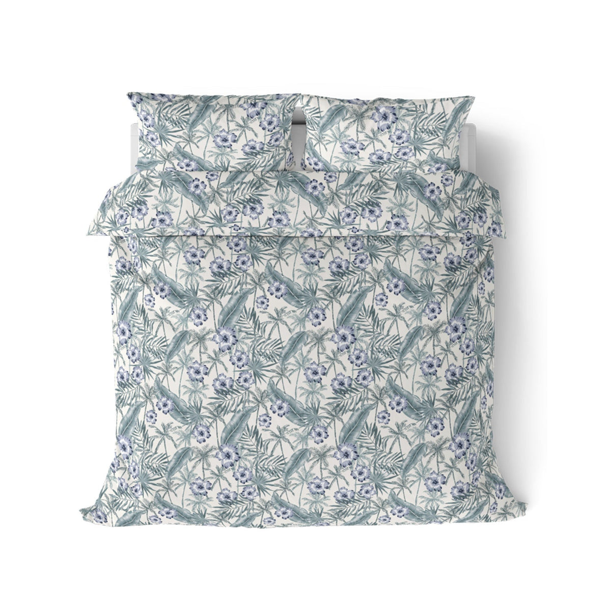 The Elite Collection | Printed King Bedsheet Set | 180 TC Cotton  | Venus Blue