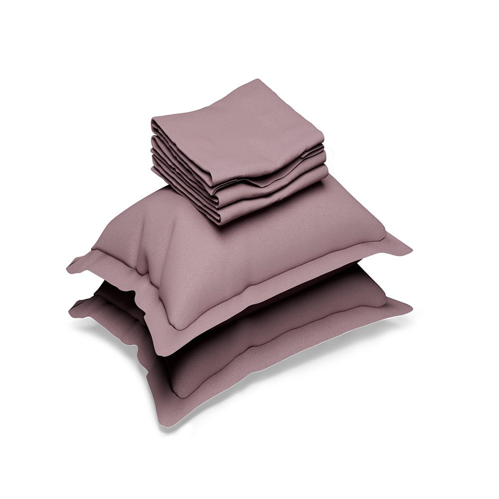 Himeya 100% Cotton 152 TC Bedsheet with 2 Pillow Covers - Hot Pink