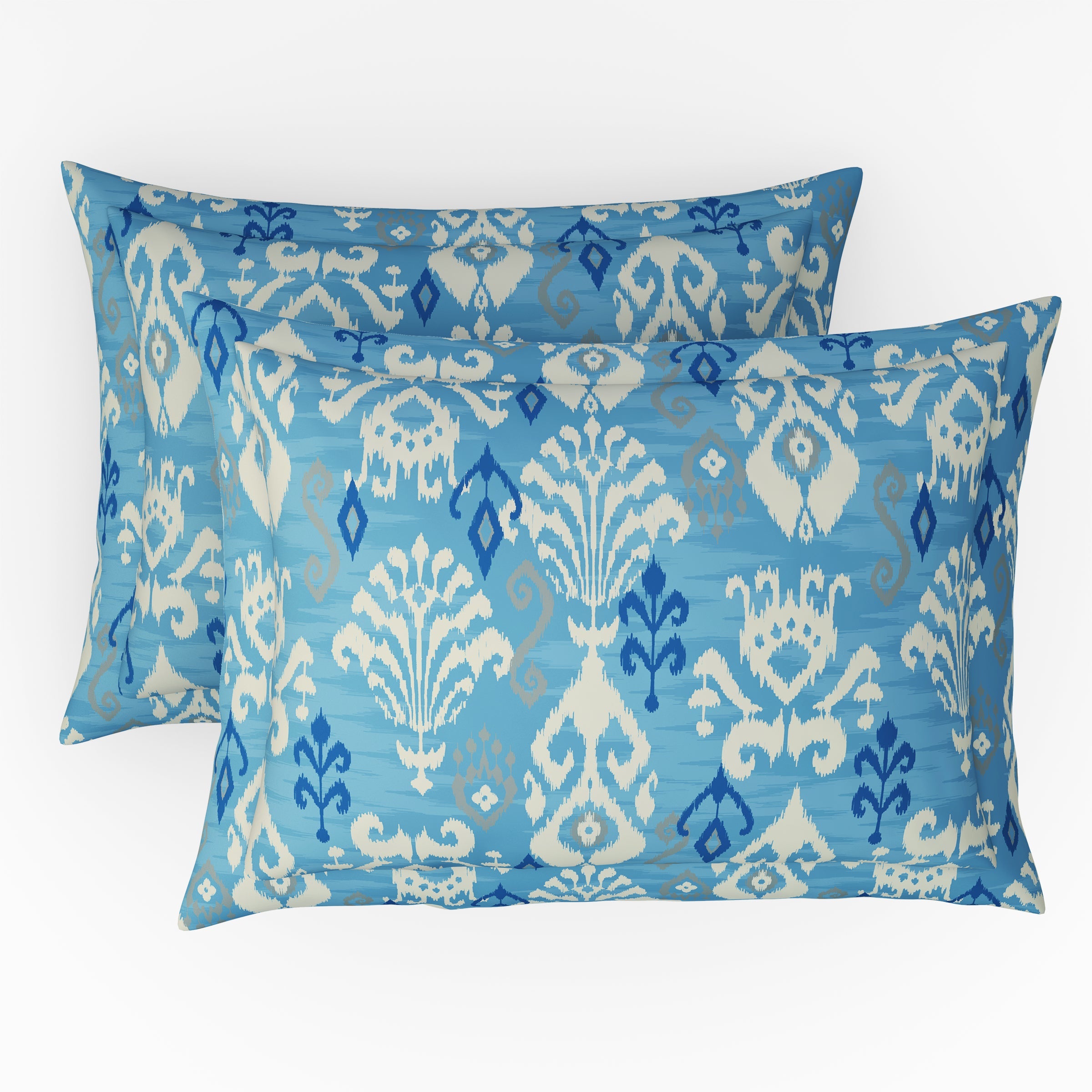 The Comfort Collection | Printed King Bedsheet Set | 144 TC Cotton | Night Blue