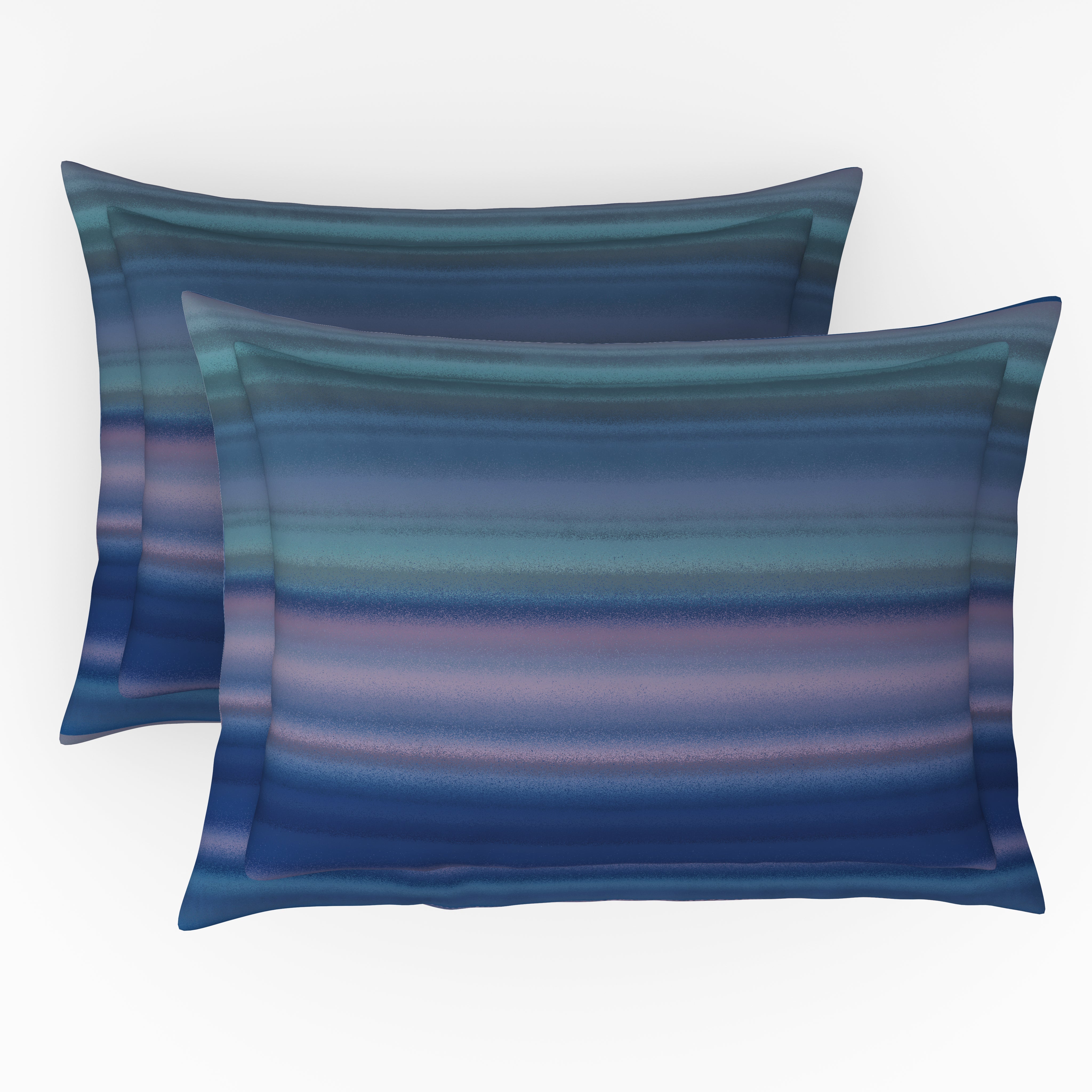 The Elite Collection | Printed King Bedsheet Set | 210 TC Cotton | Deep Water