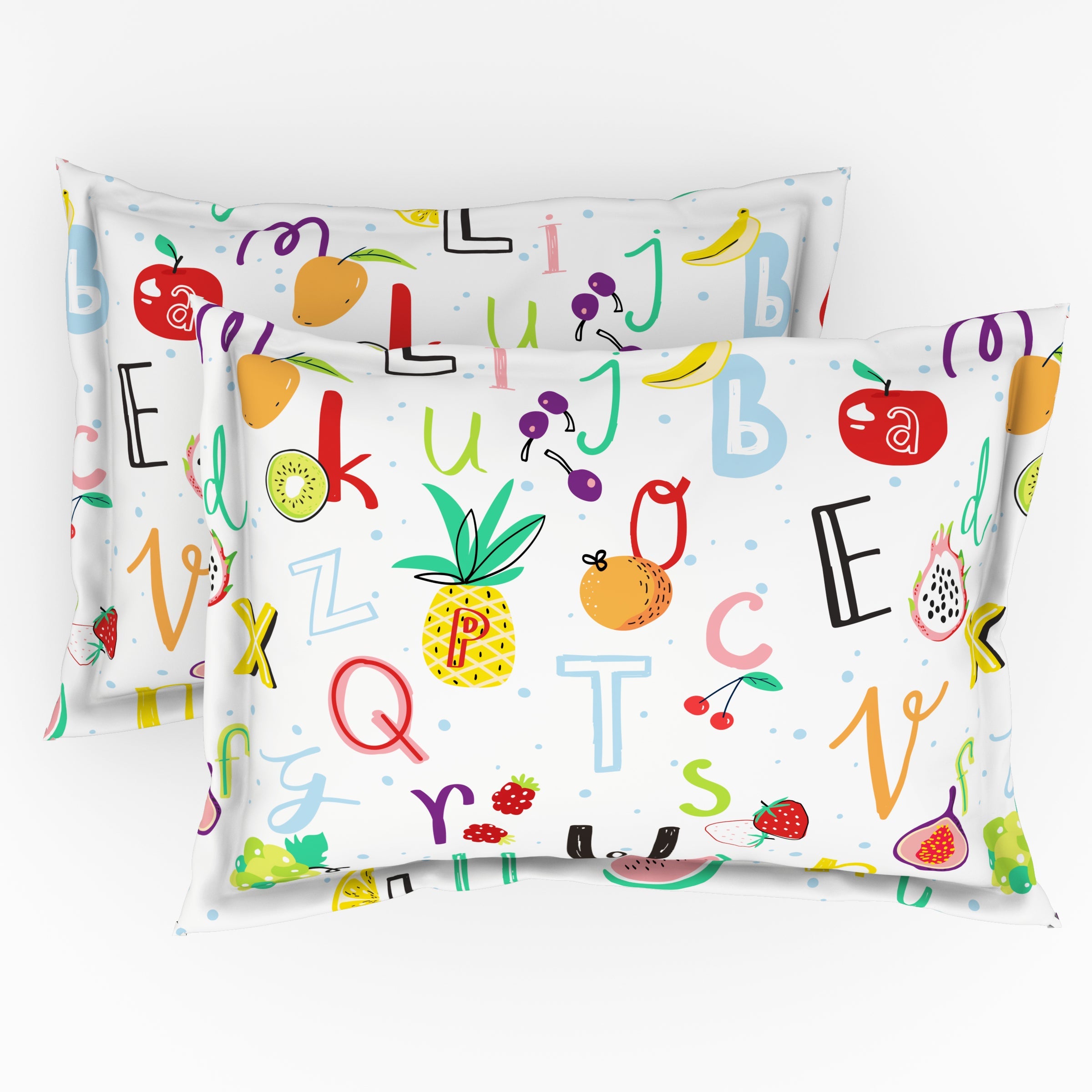 The Play Collection | Printed Double Bedsheet Set | 180 TC Cotton | Fruit Punch