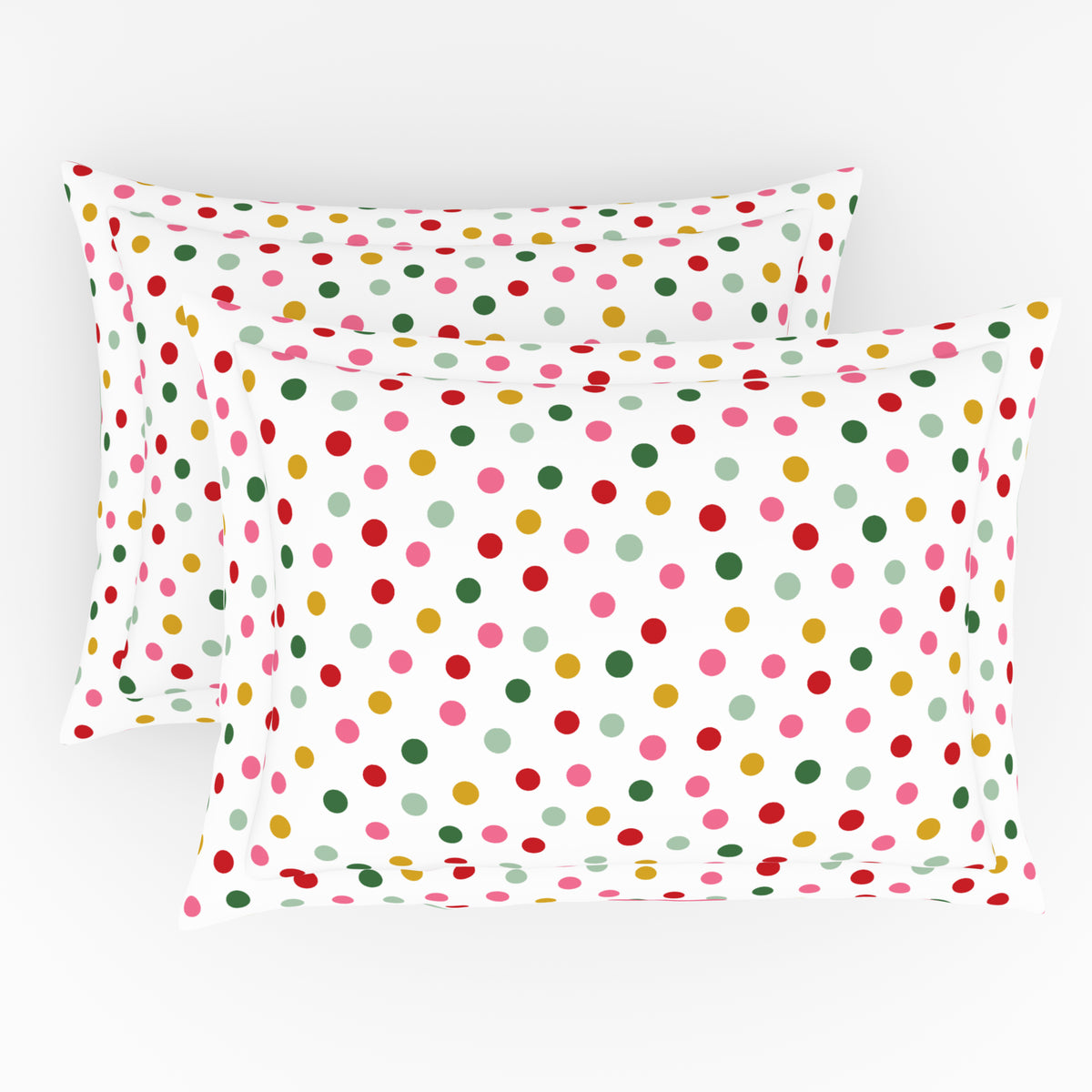 The Elegant Collection | Printed Single Bedsheet Set | 190 TC Cotton | Festive Dot Small-Bold Multi