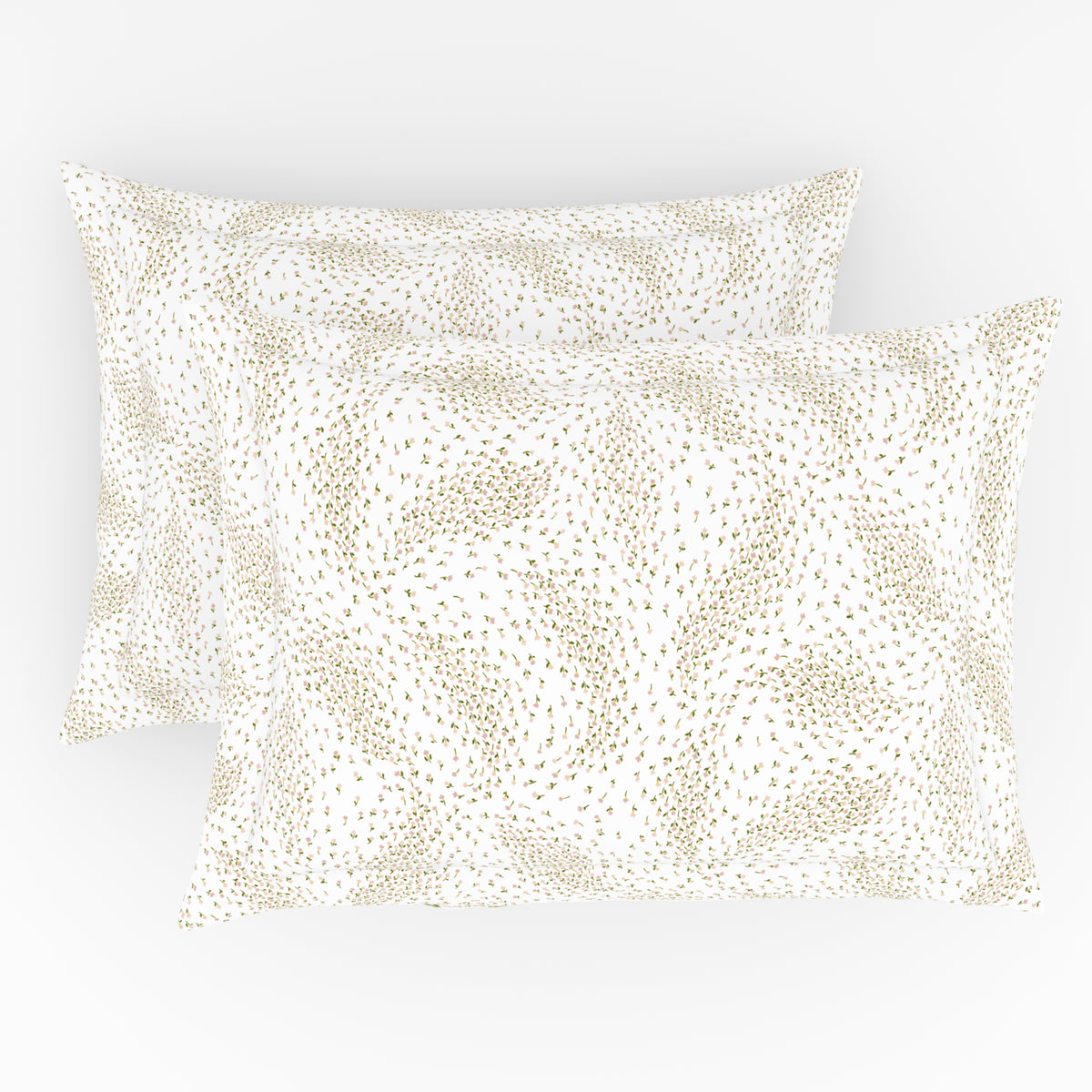 The Elegant Collection | Printed Single Bedsheet Set | 190 TC Cotton | Meadow Ditsy-Atlas Pink