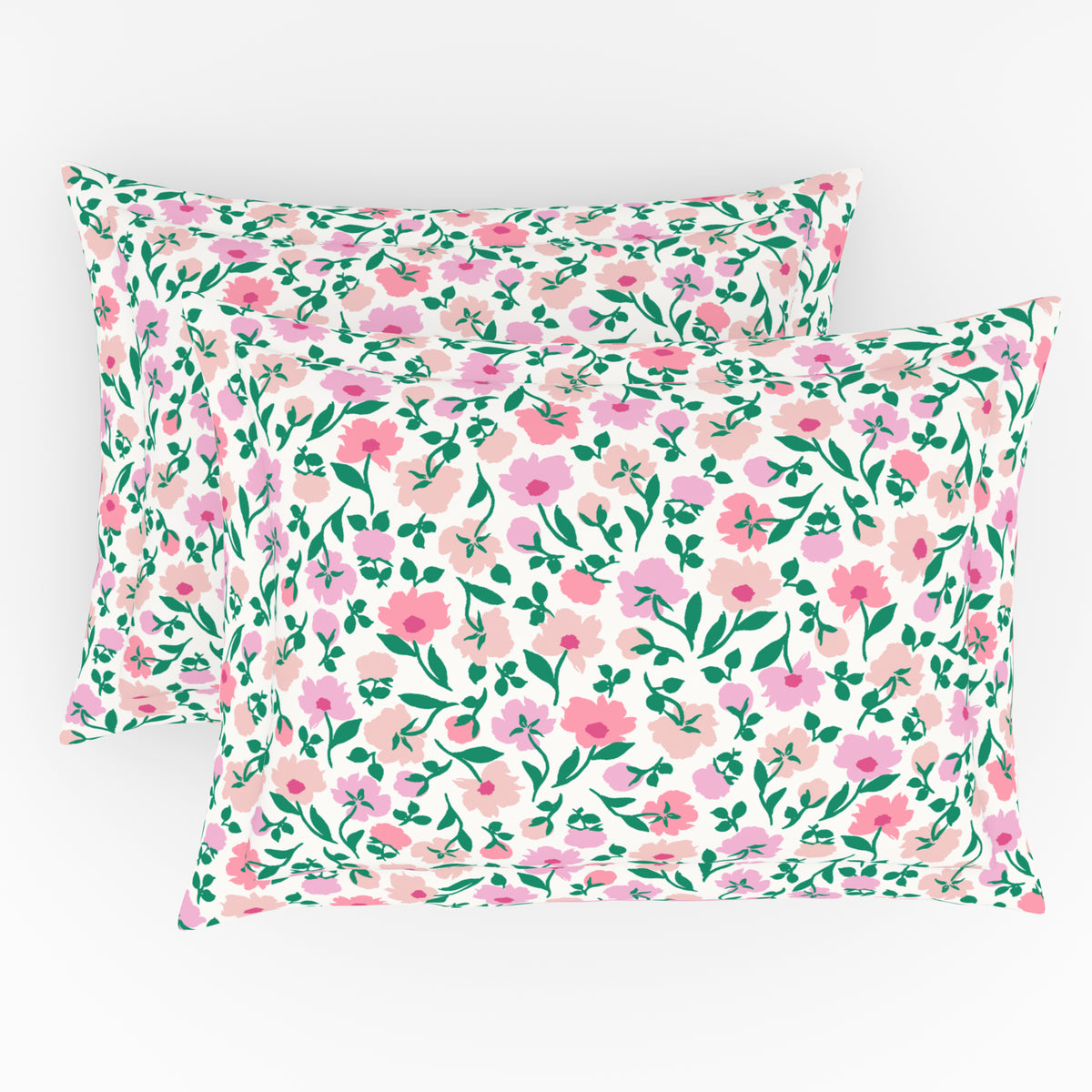 The Elegant Collection | Printed Single Bedsheet Set | 190 TC Cotton | Peony Party-Pink
