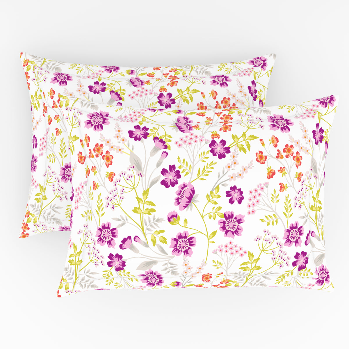 The Elegant Collection | Printed Single Bedsheet Set | 190 TC Cotton | Wild Straw Toss - Pink