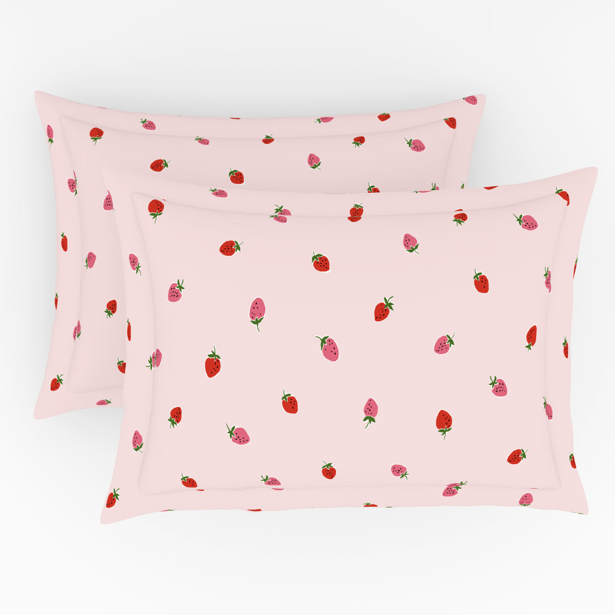 The Elegant Collection | Printed Single Bedsheet Set | 190 TC Cotton | Wild Straw Toss - Pink