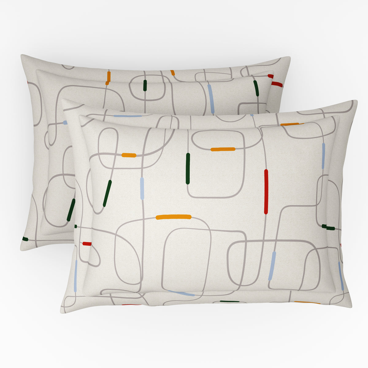 The Comfort Collection | Printed King Bedsheet Set | 120 TC Cotton | Multi Hue