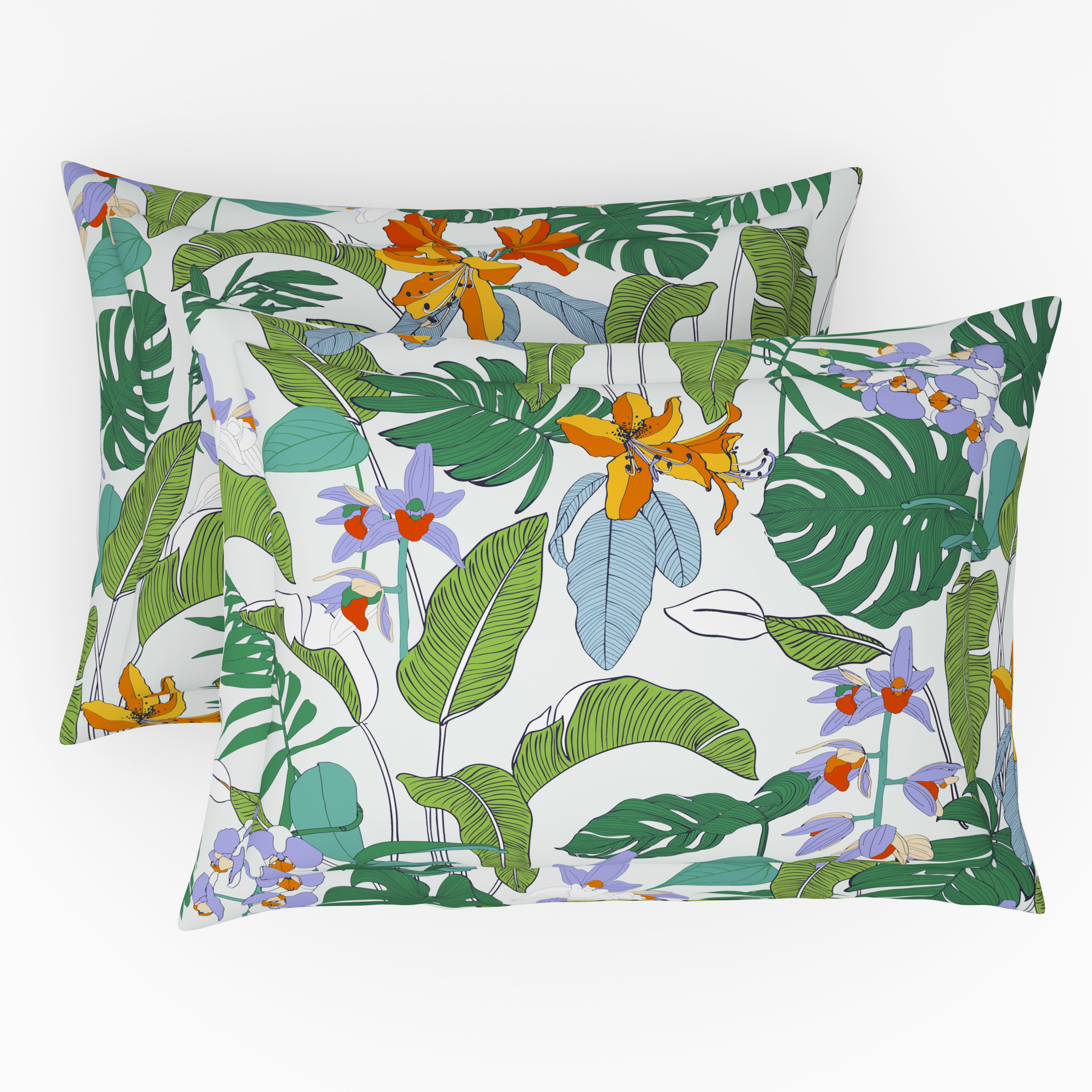 Elite Collection, Botanical Wonder | Printed King Bedsheet Set | 180 TC Cotton -Pine Green  by Himeya