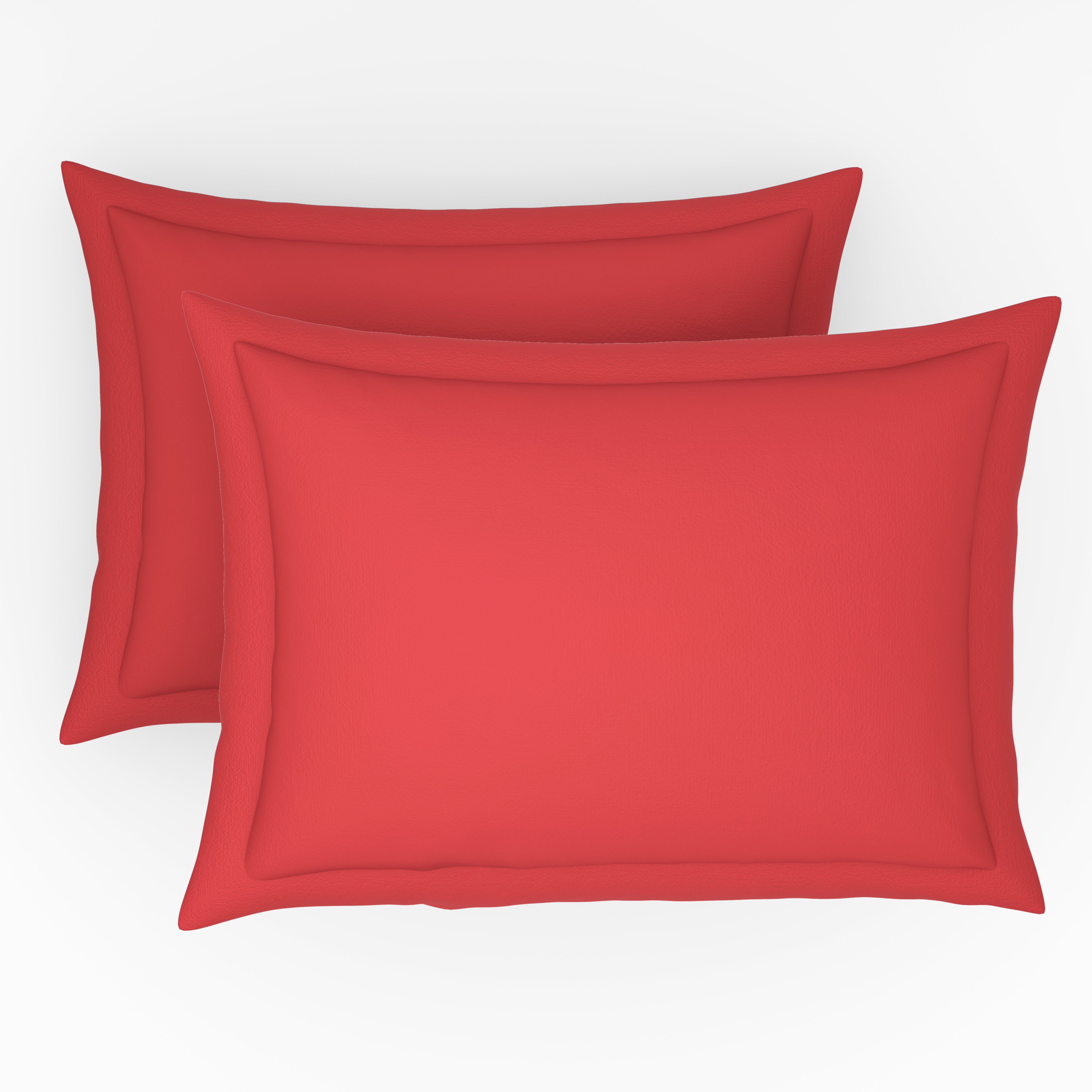 Exclusive Collection, Color Corner  | Printed Double Bedsheet Set | 152 TC Cotton - Chilli Red by Himeya