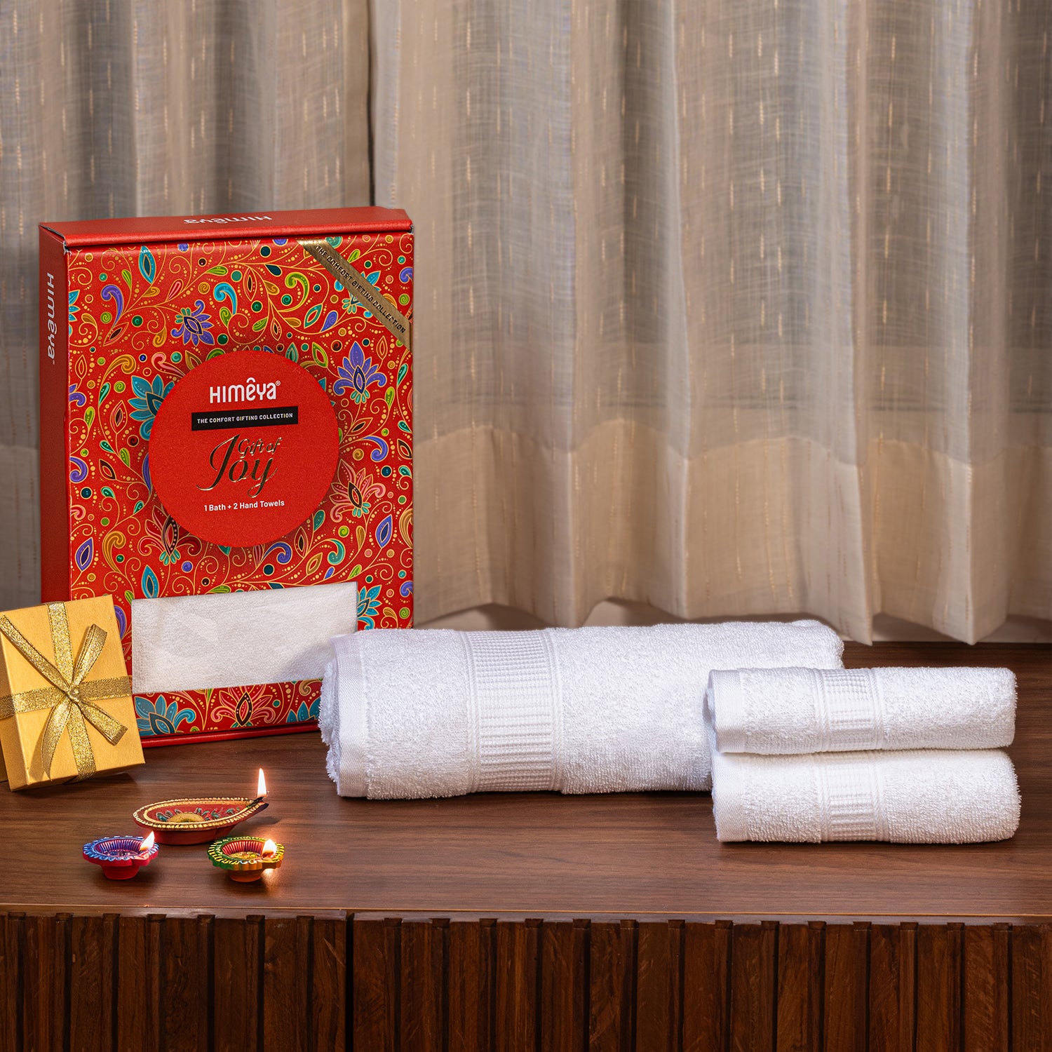 The Comfort Collection | Bath Towel (1) + Hand Towel (2) | 400 GSM | White Ice