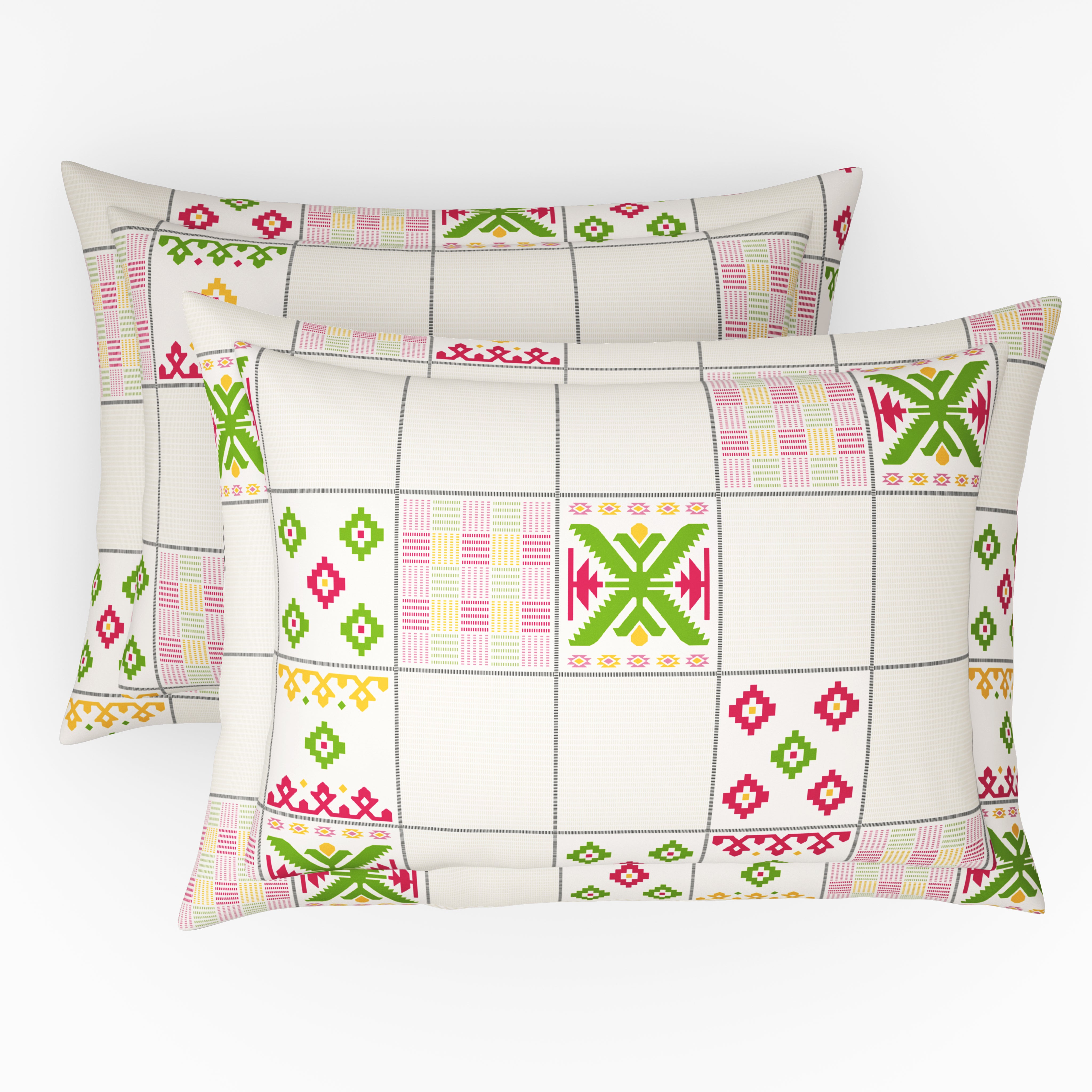 Comfort Collection, Classic | Printed King Bedsheet Set | 144 TC Cotton - Fuschia Pink by Himeya