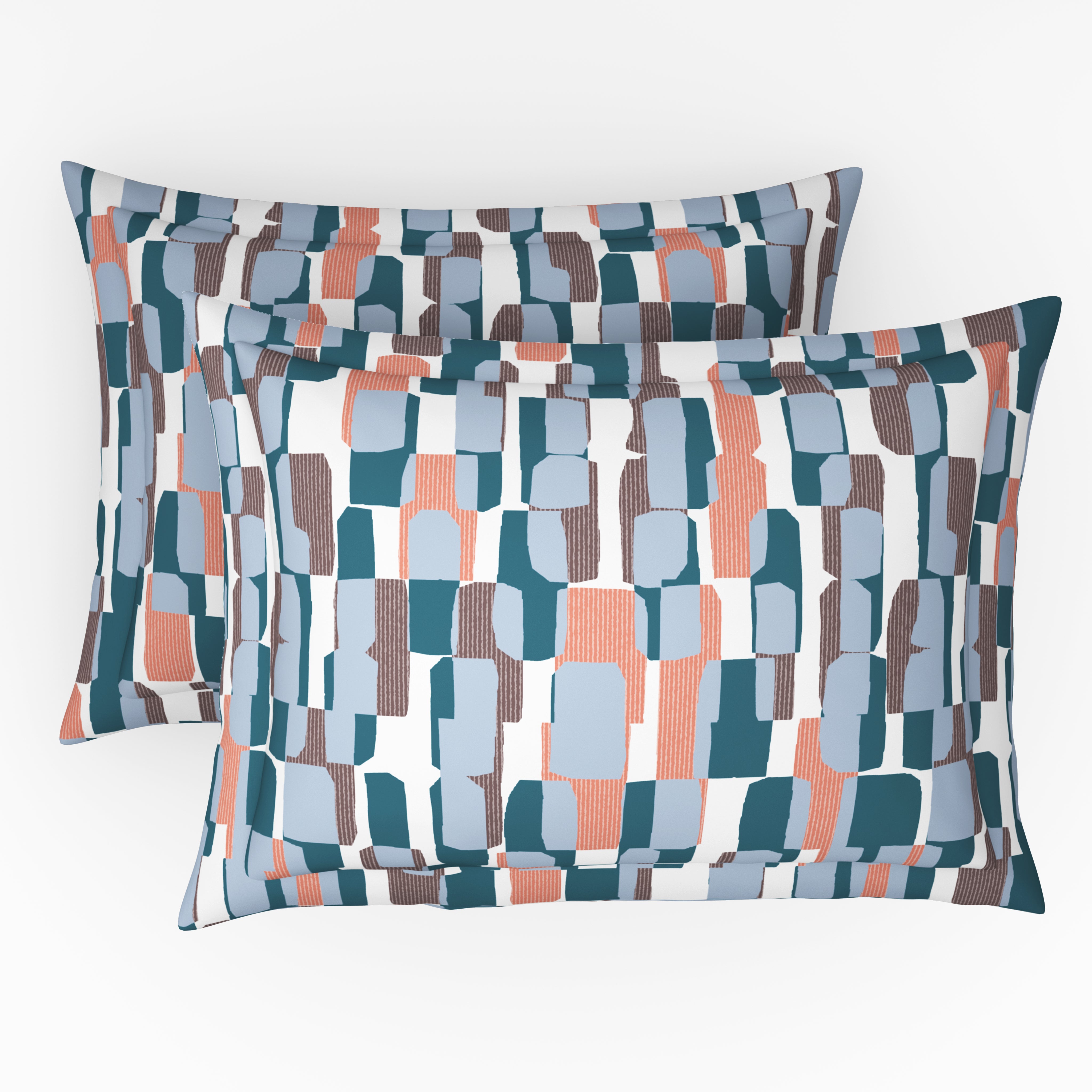 Comfort Collection, Bold & Beyond | Printed King Bedsheet Set | 120 TC Cotton - Salmon Pink by Himeya