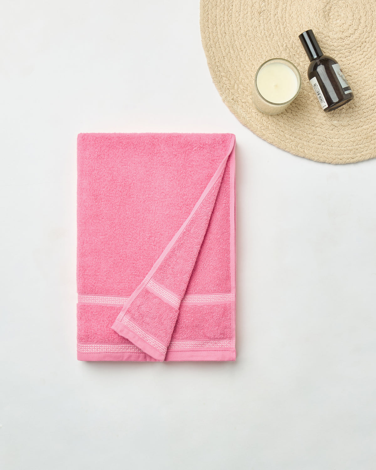 Zero Twist Cotton | Bath Towel | 350 GSM | Pink