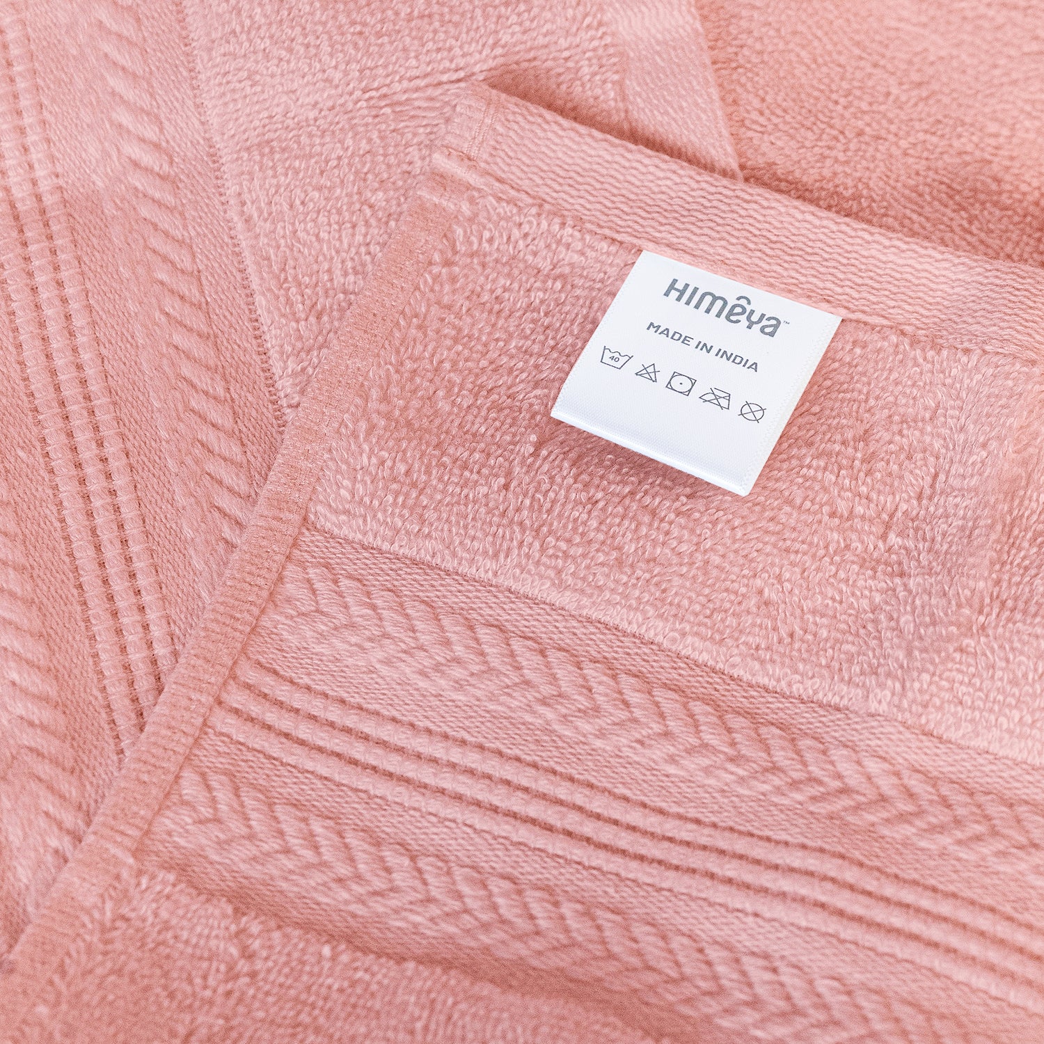 Bamboo Cotton | Bath Towel | 600 GSM - Butter Pink - By Himeya