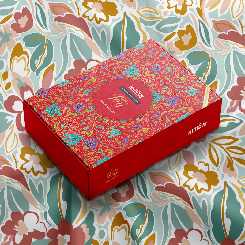 The Gifting Collection | King Bedsheet Set | 120 TC | Whimsy Bloom
