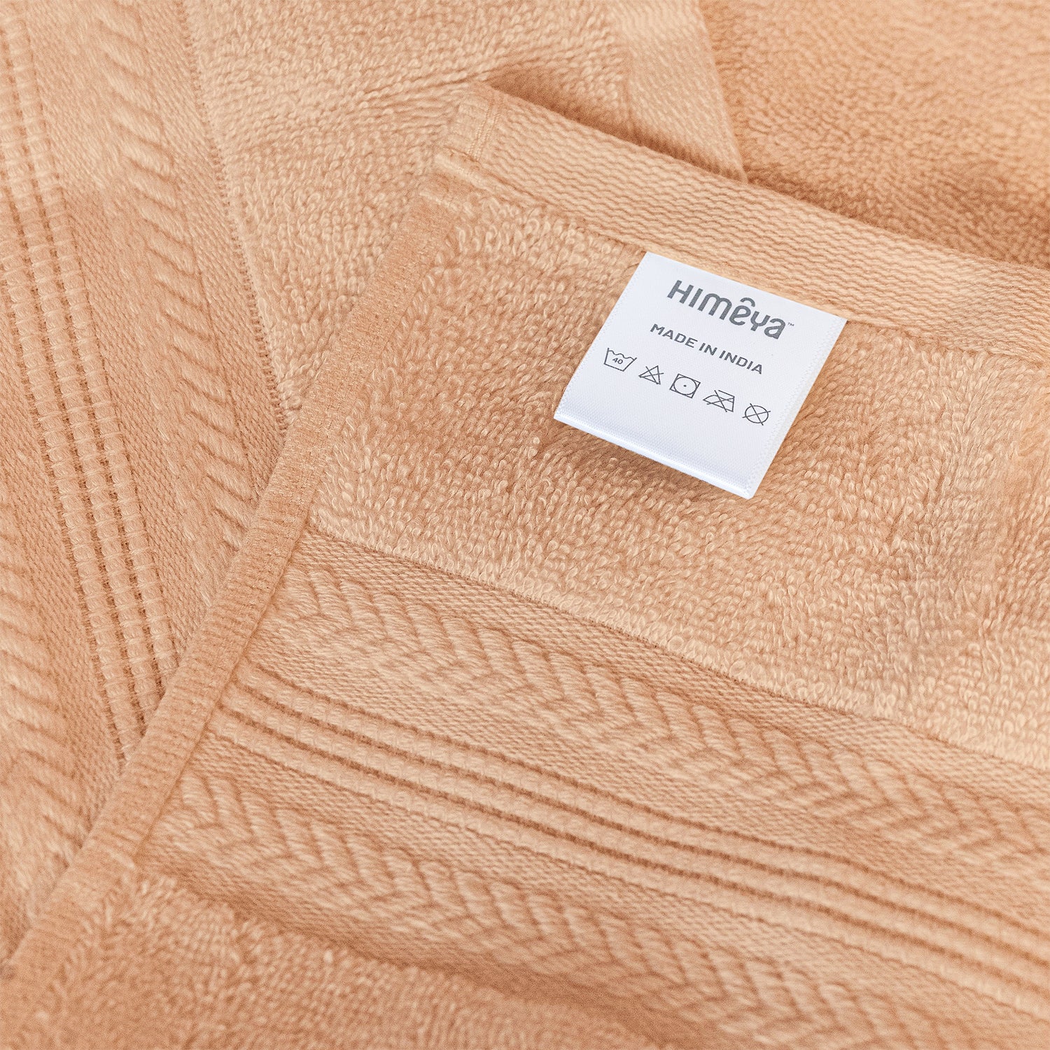 Bamboo Cotton|Bath Towel|600 GSM - Golden Beige - By Himeya