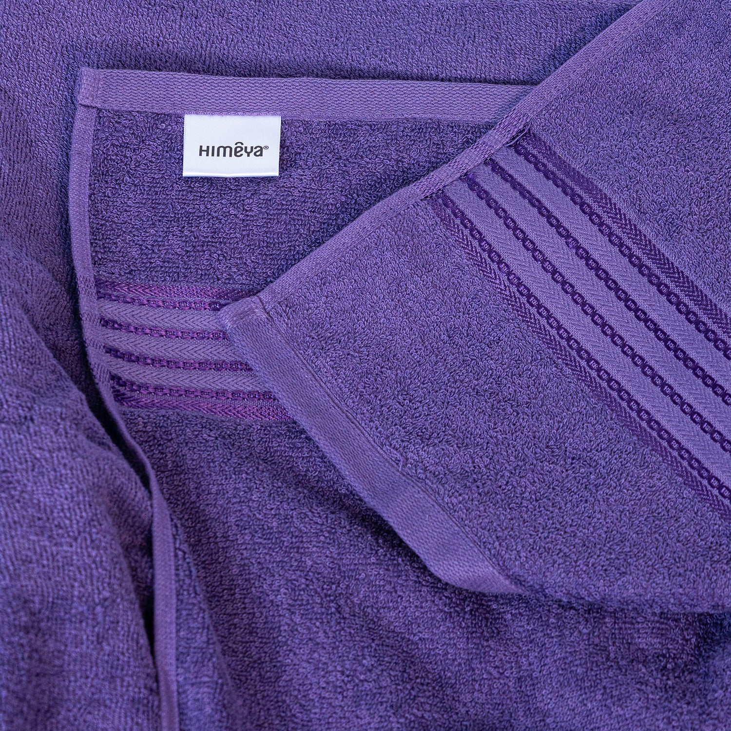 Classic Cotton|Bath Towel|380 GSM - Matt Purple - Himeya